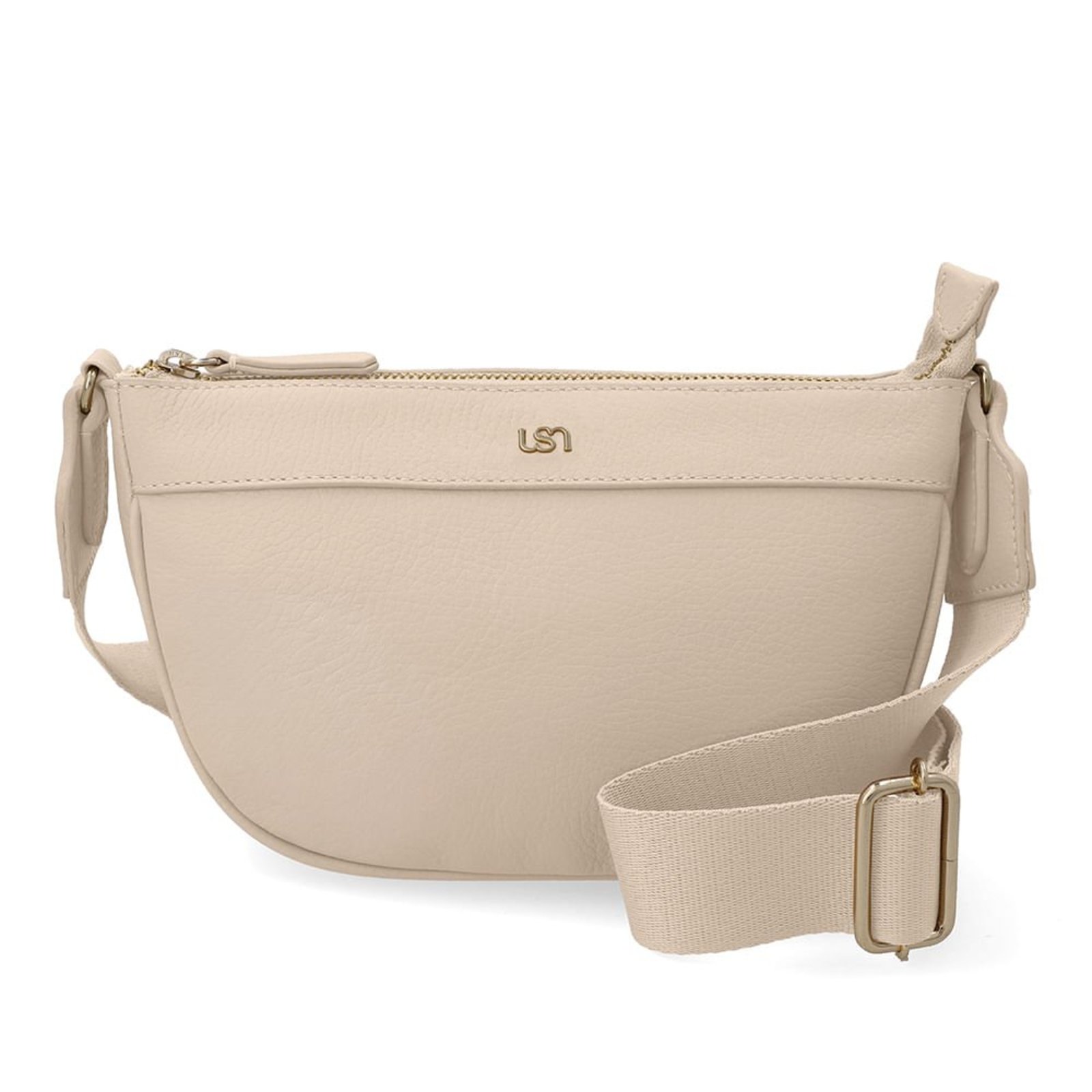 Bolsa Tiracolo Couro Bege