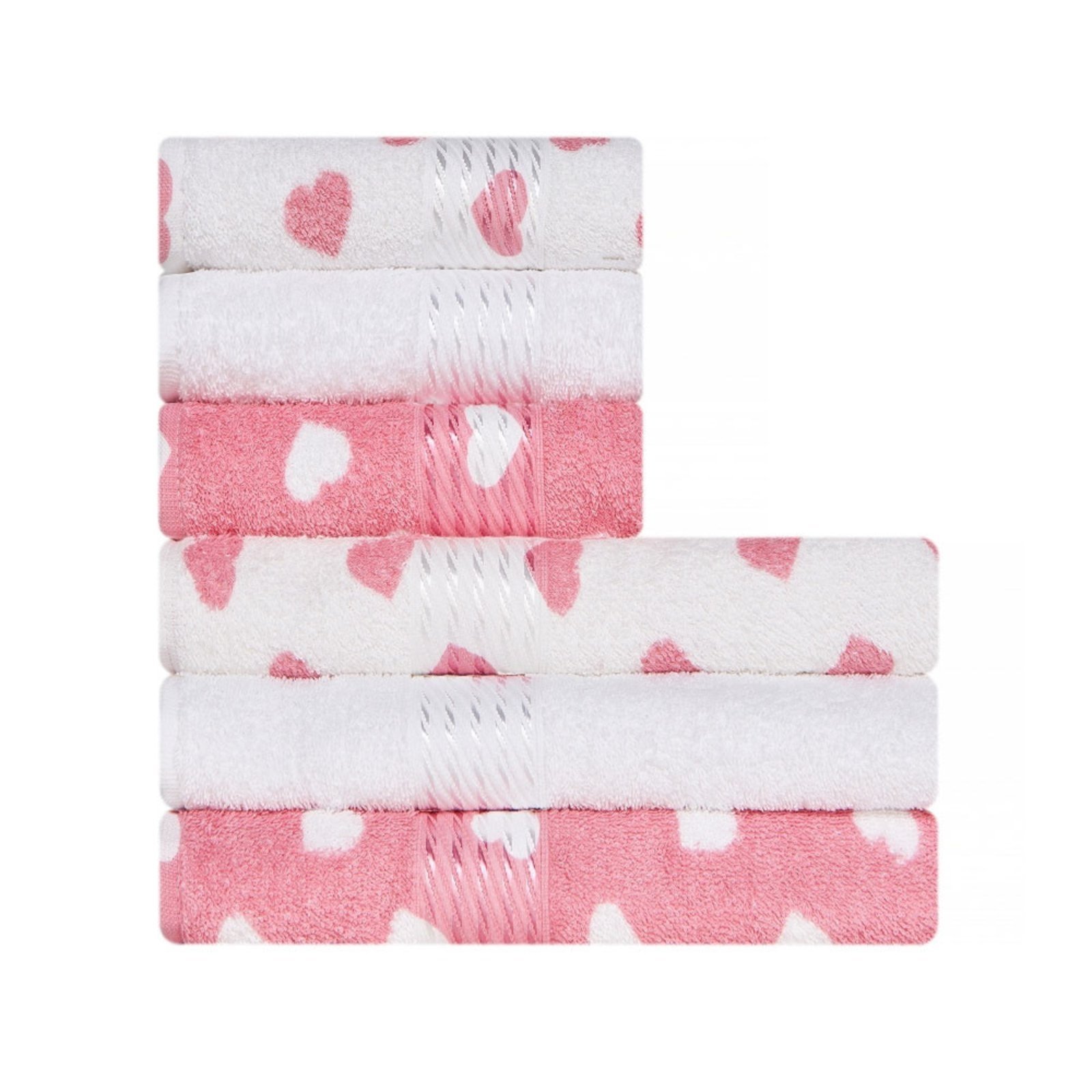 Kit 6 peças Toalha Banho + Rosto Estampada 100 Algodão Felpuda Prisma Dohler Emcompre