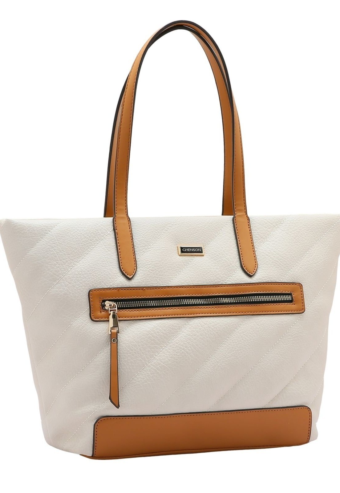 Bolsa Feminina Chenson Matelasse Diagonal Off White