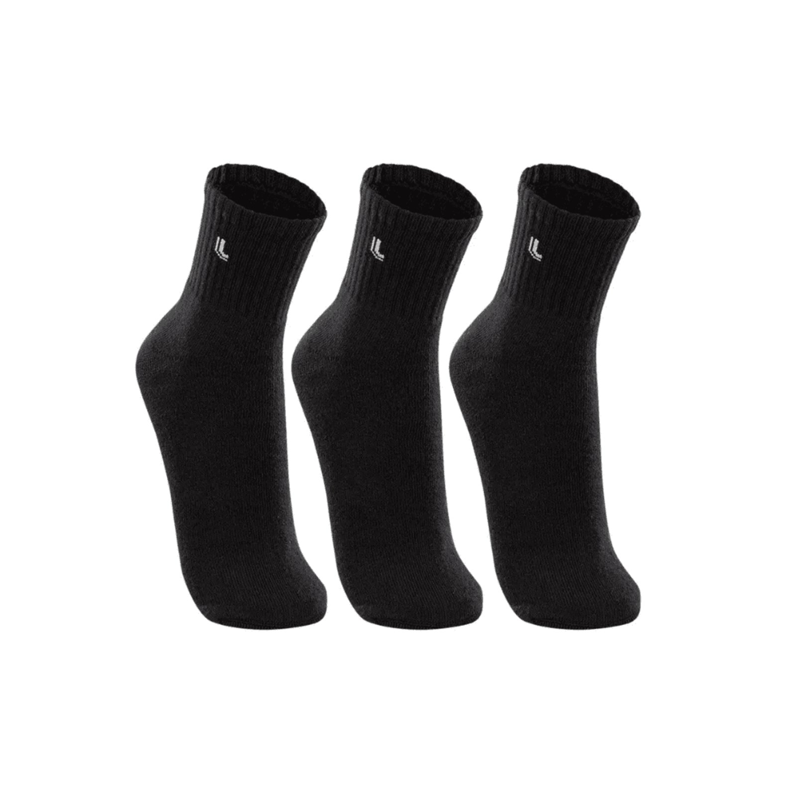 Kit 3 Pares Meia Lupo Sport Cano Médio Unissex Atoalhada