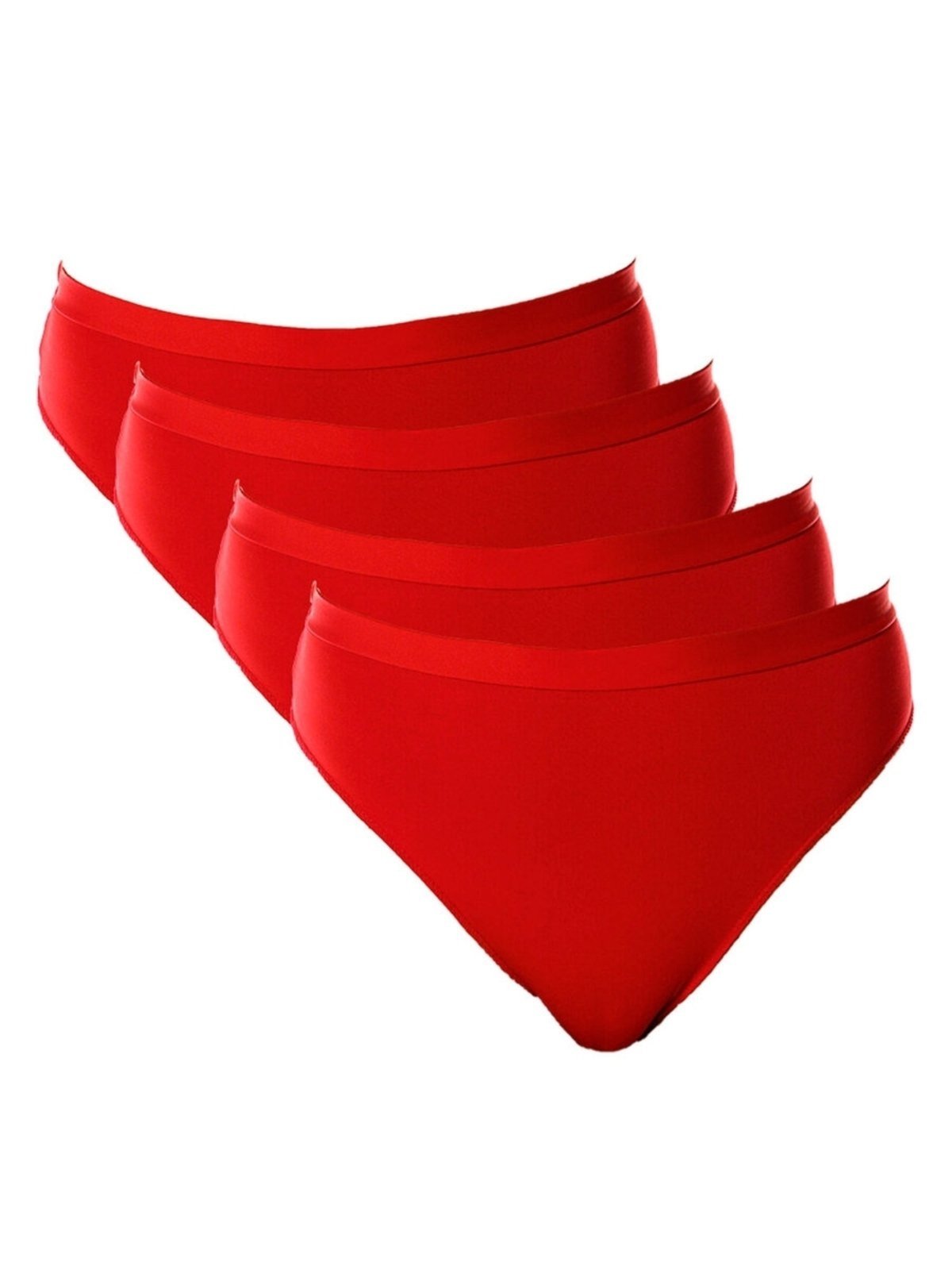 Vista 2 Kit com 4 Calcinhas Demillus 26826 vermelho Demillus vermelho