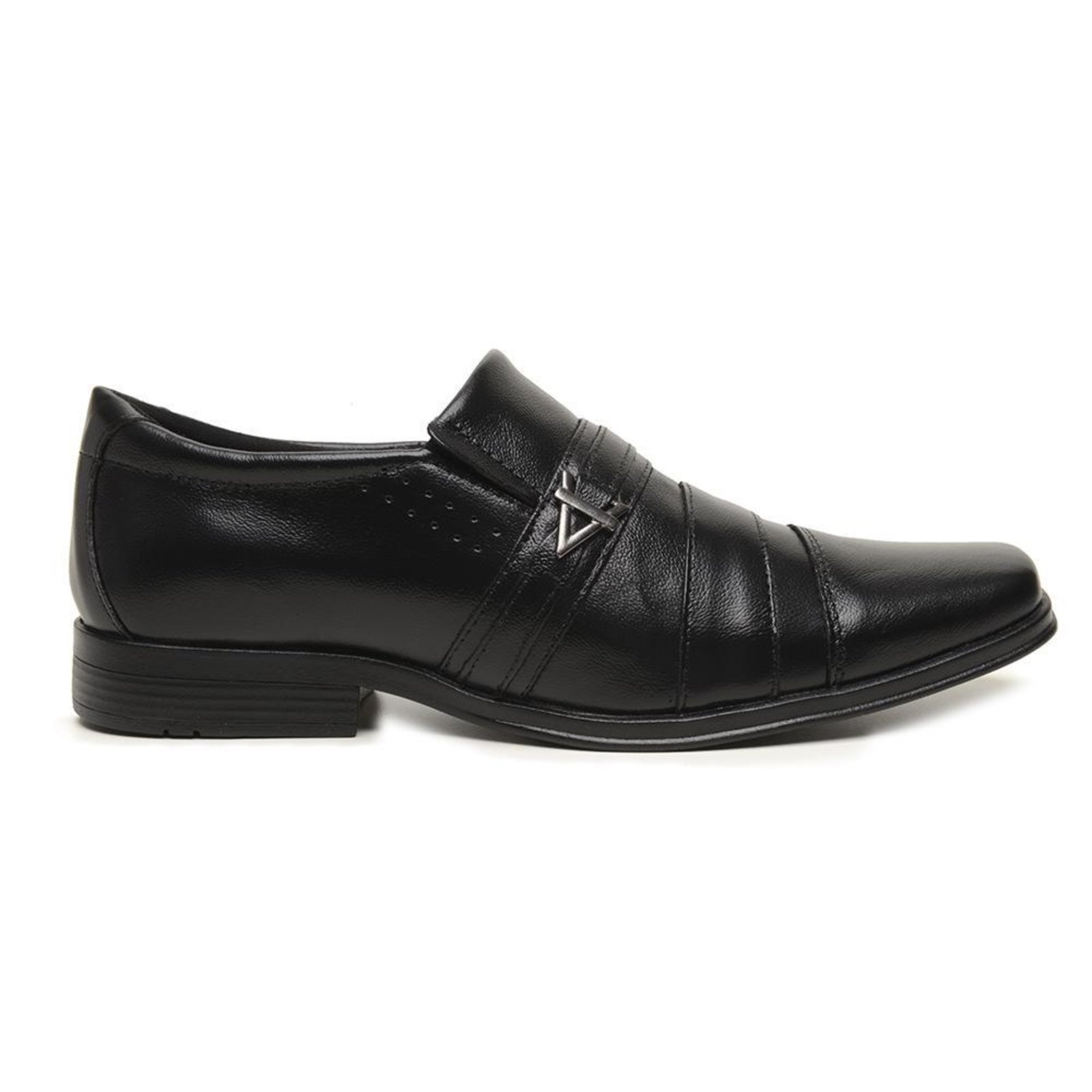 Sapato Social Masculino Sport Fino Bico Quadrado Preto 37 Preto