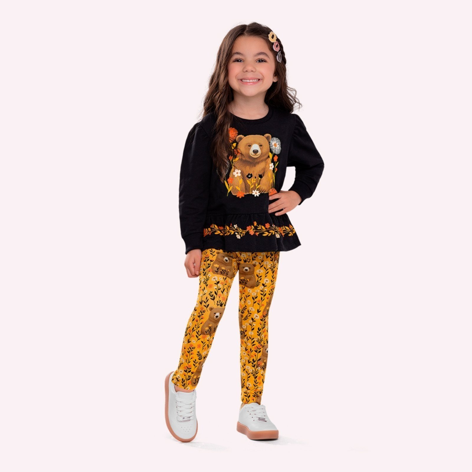 Infantil - Conjunto Menina Ursinho Nanai
