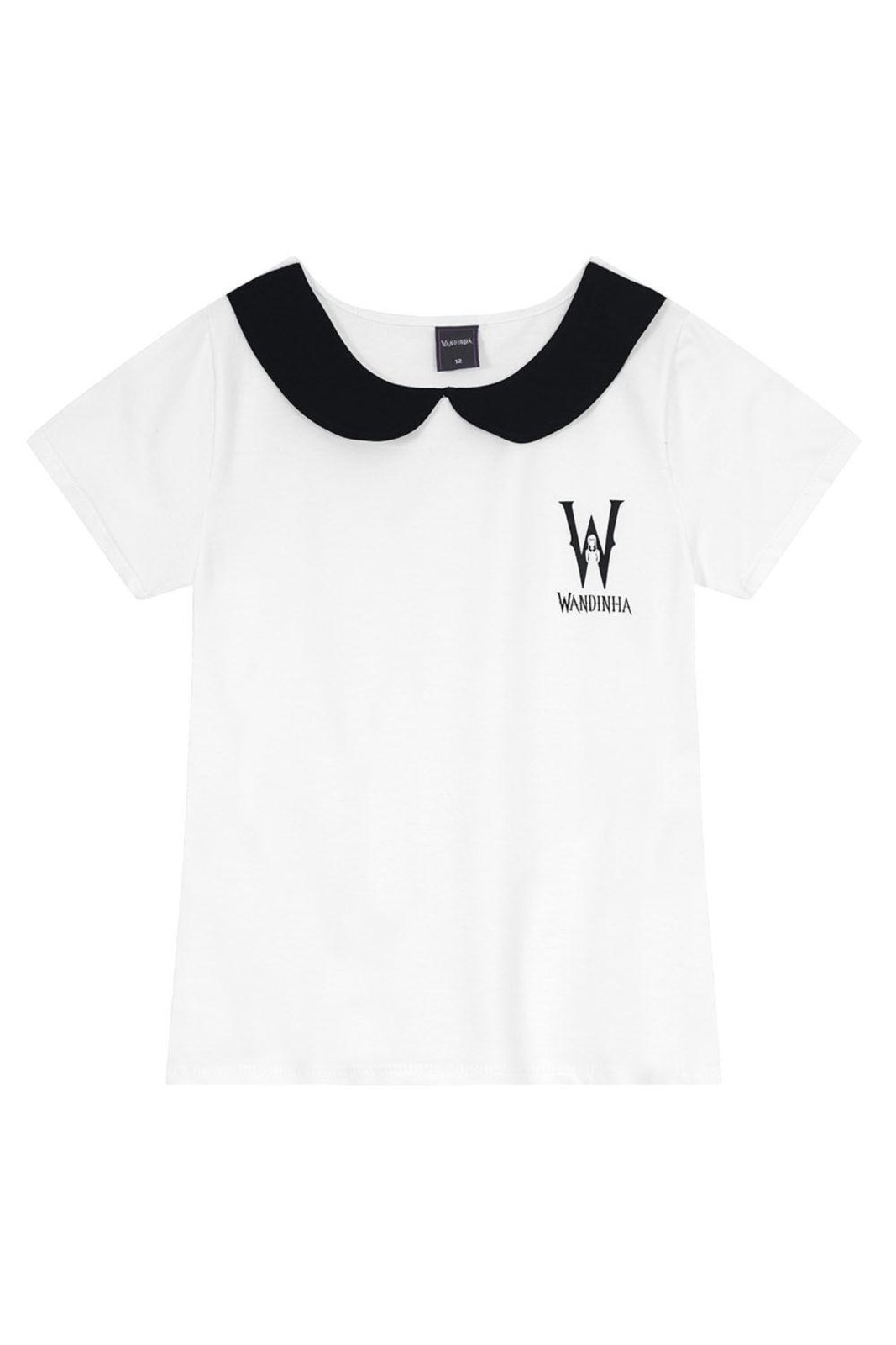 Vista 2 Infantil - Blusa menina da wandinha Brandili branco Brandili branco