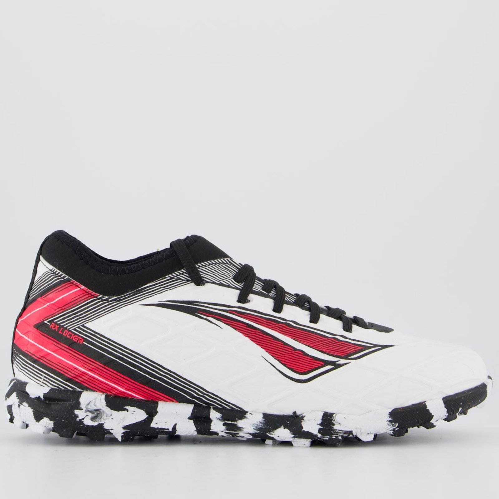 Chuteira Penalty Society RX Locker Y-5 Branca e Preta