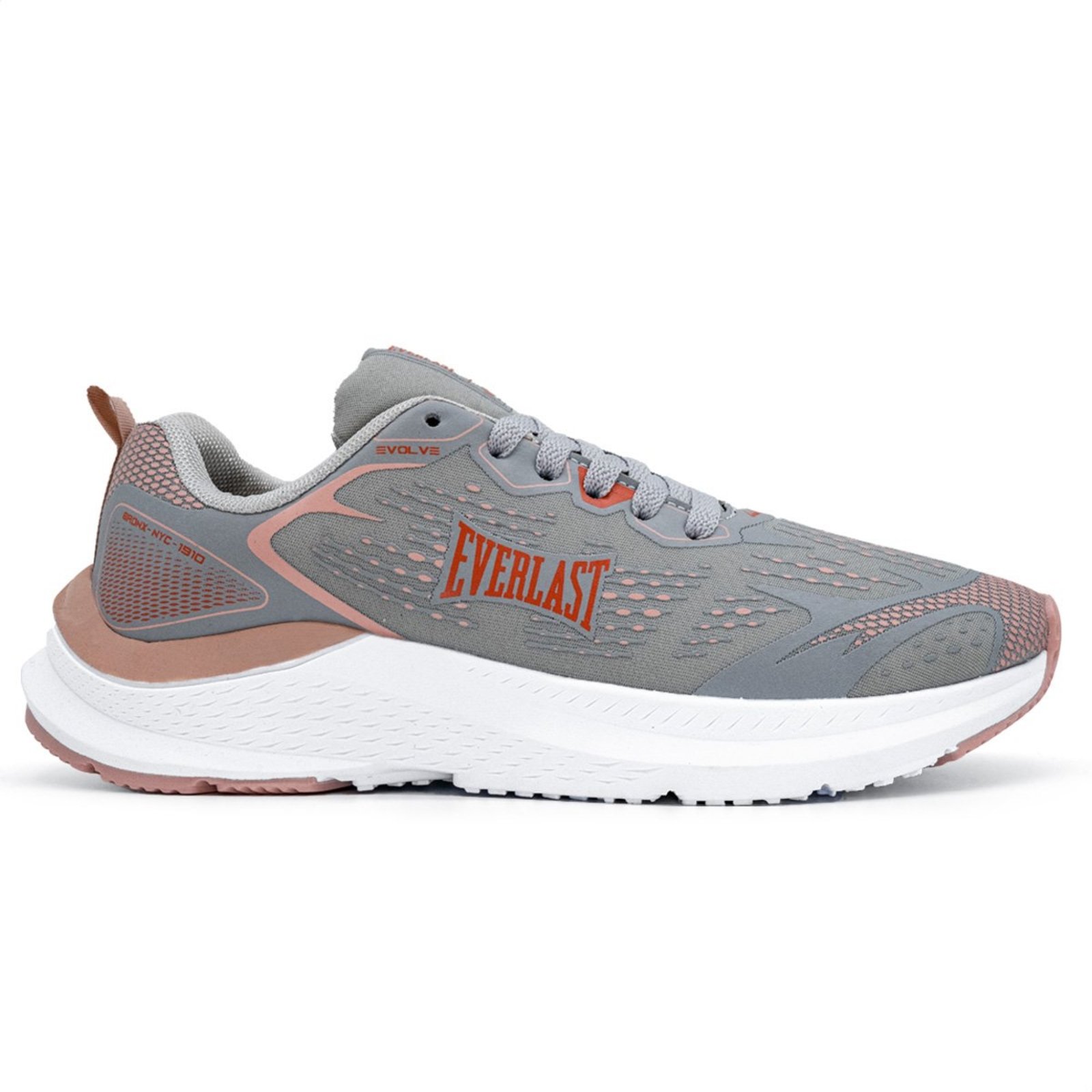 Tênis Everlast Evolve Unissex Bege Rosa Cinza