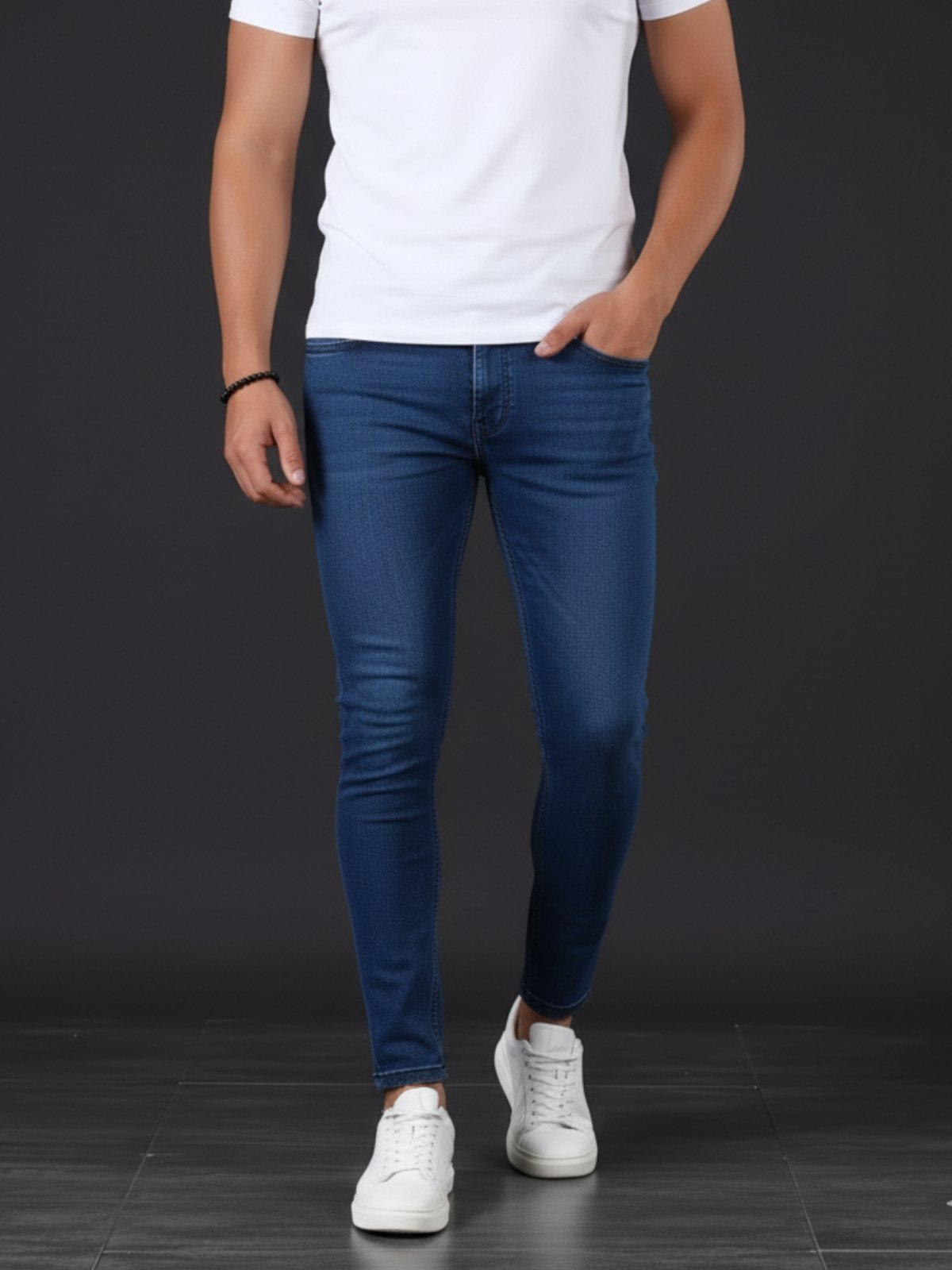 Calça Jeans Masculina 5 Estilos Azul Escuro Básica e Confortável