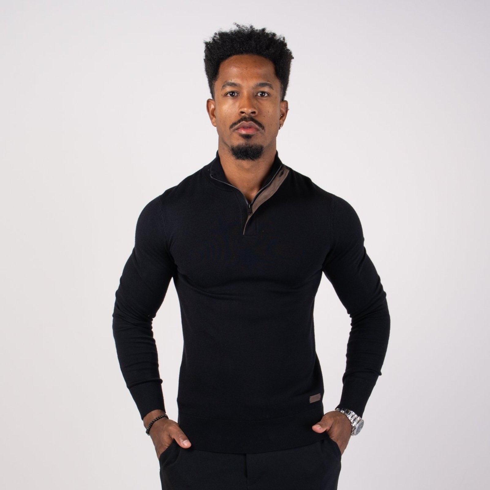 Suéter John John Tricot Jimmy Preto