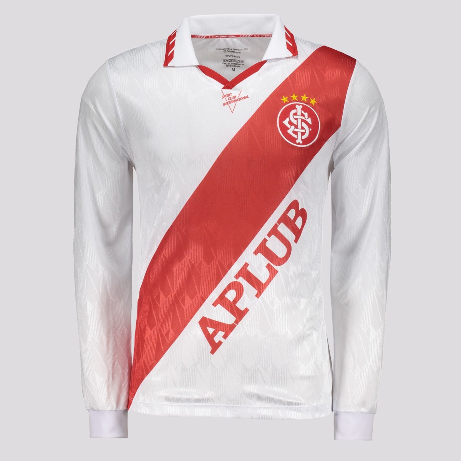 Camisa Internacional Retrô 1995 Manga Longa Branca
