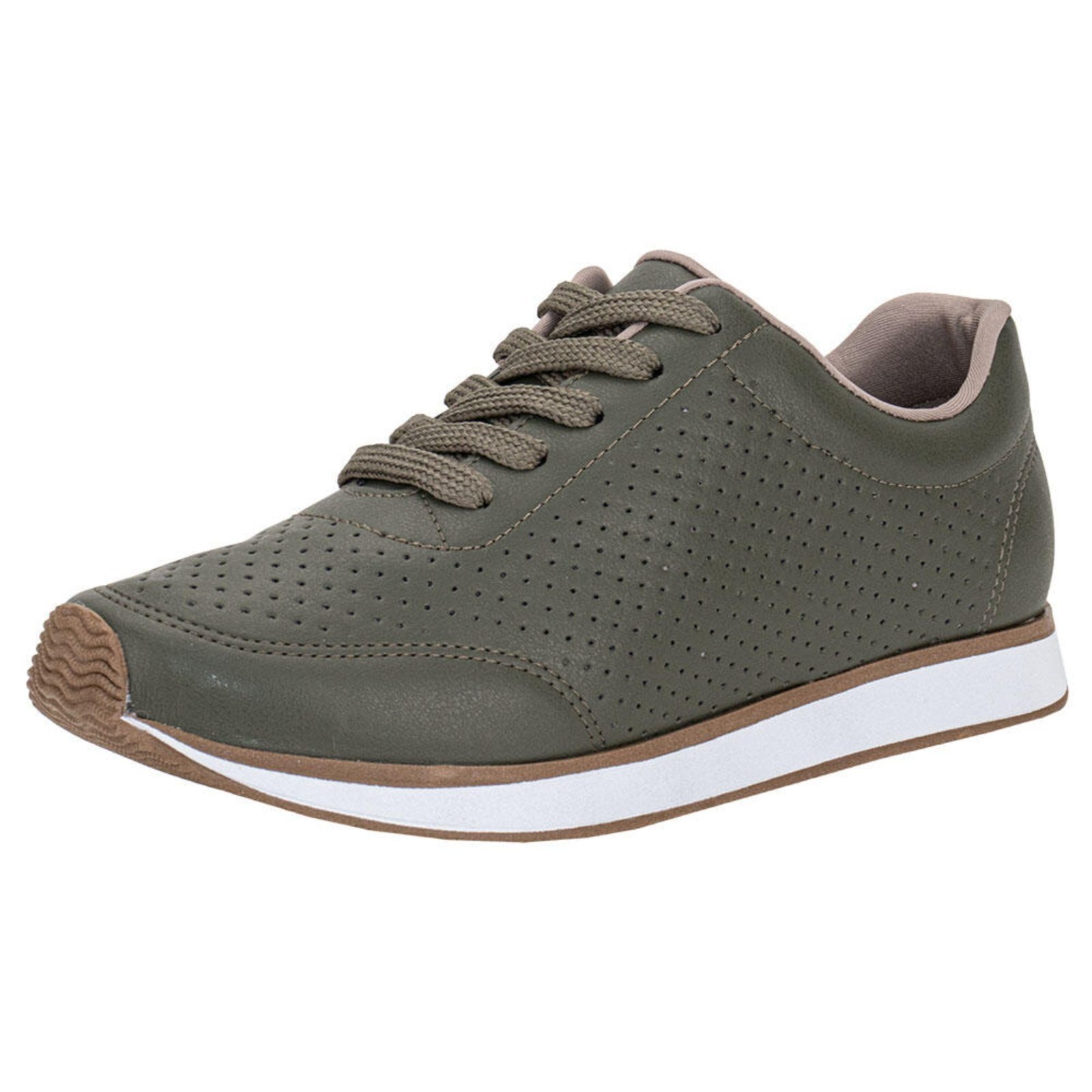 Tênis Feminino Via Marte 1716501 A5836501 Verde Militar