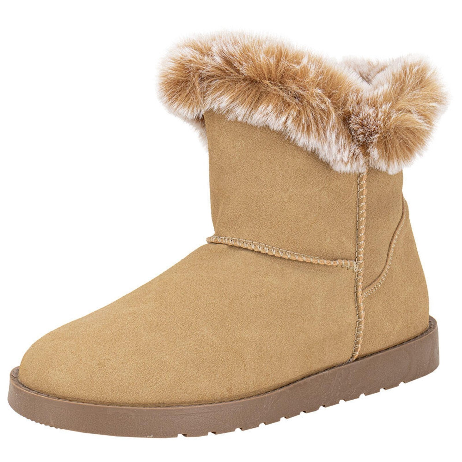 Bota Feminina Cano Baixo Mooncity 70811 0740811 Bege