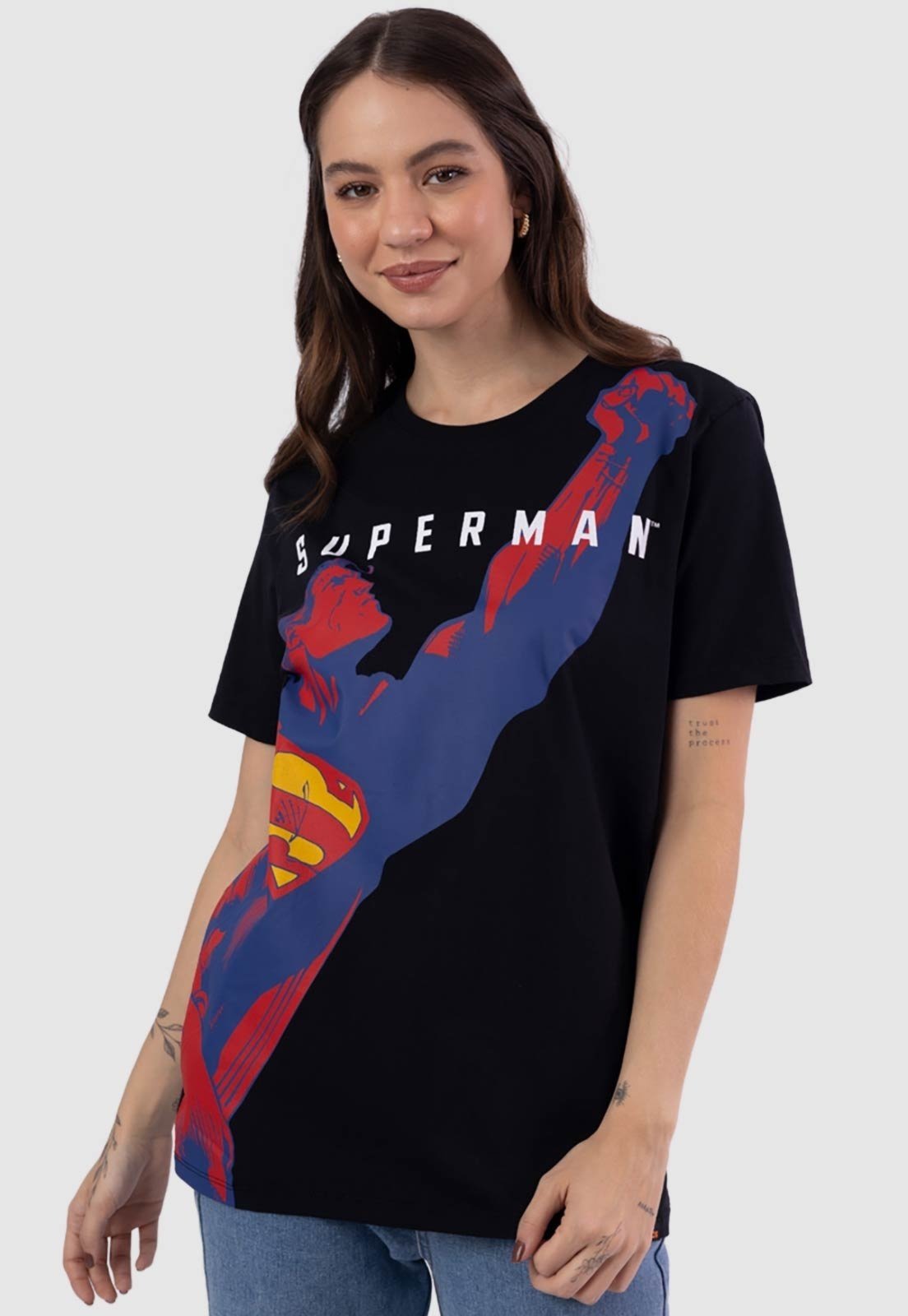 Camiseta Piticas DC Comics Superman Hope Preto
