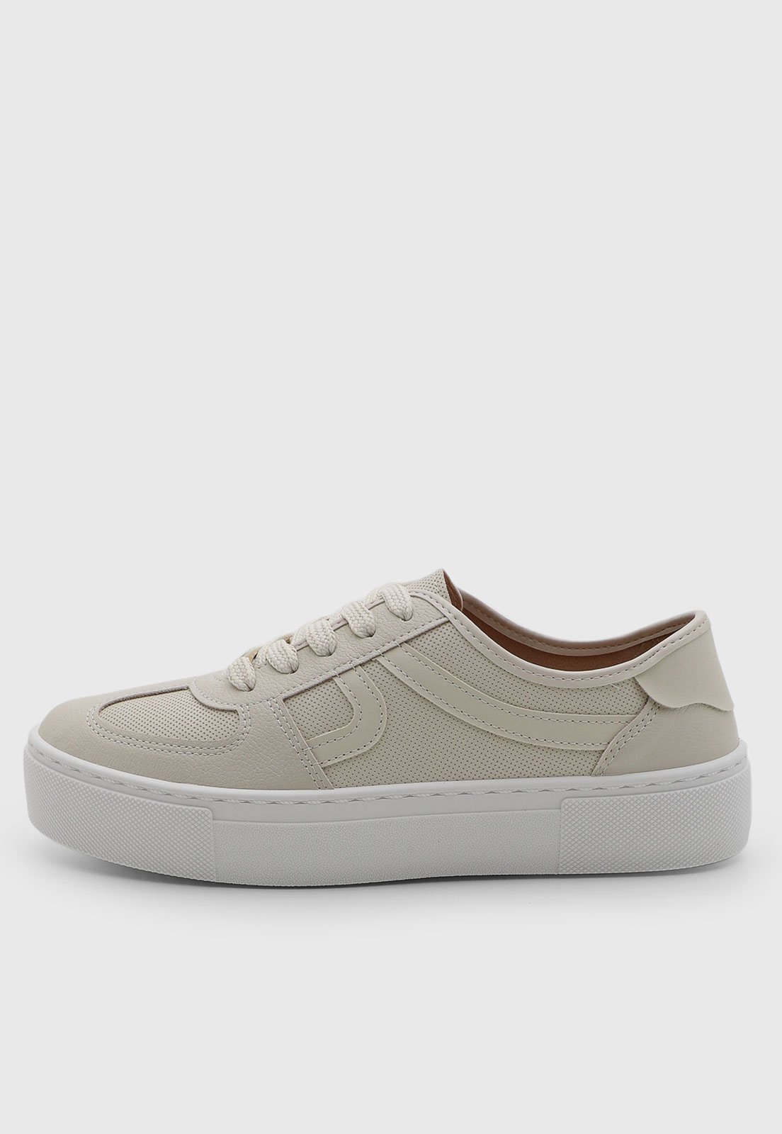 Tênis Feminino Moleca Casual Bege