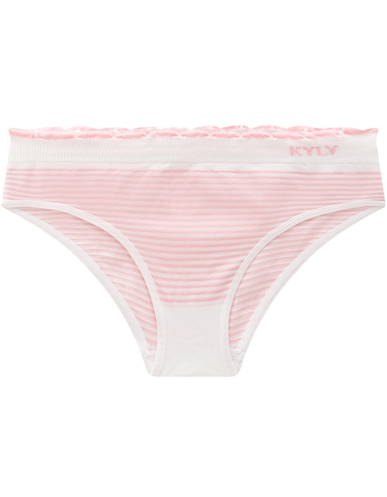 Vista 3 Kit 2pçs Calcinha Menina Kyly Lisa Turmalina e rosa/verde rosa Kyly rosa/verde rosa