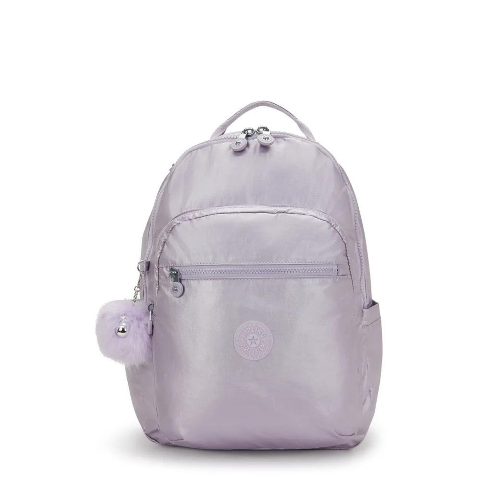 Vista 2 Mochila Kipling Seoul Lilac M Met BTS roxo Kipling roxo