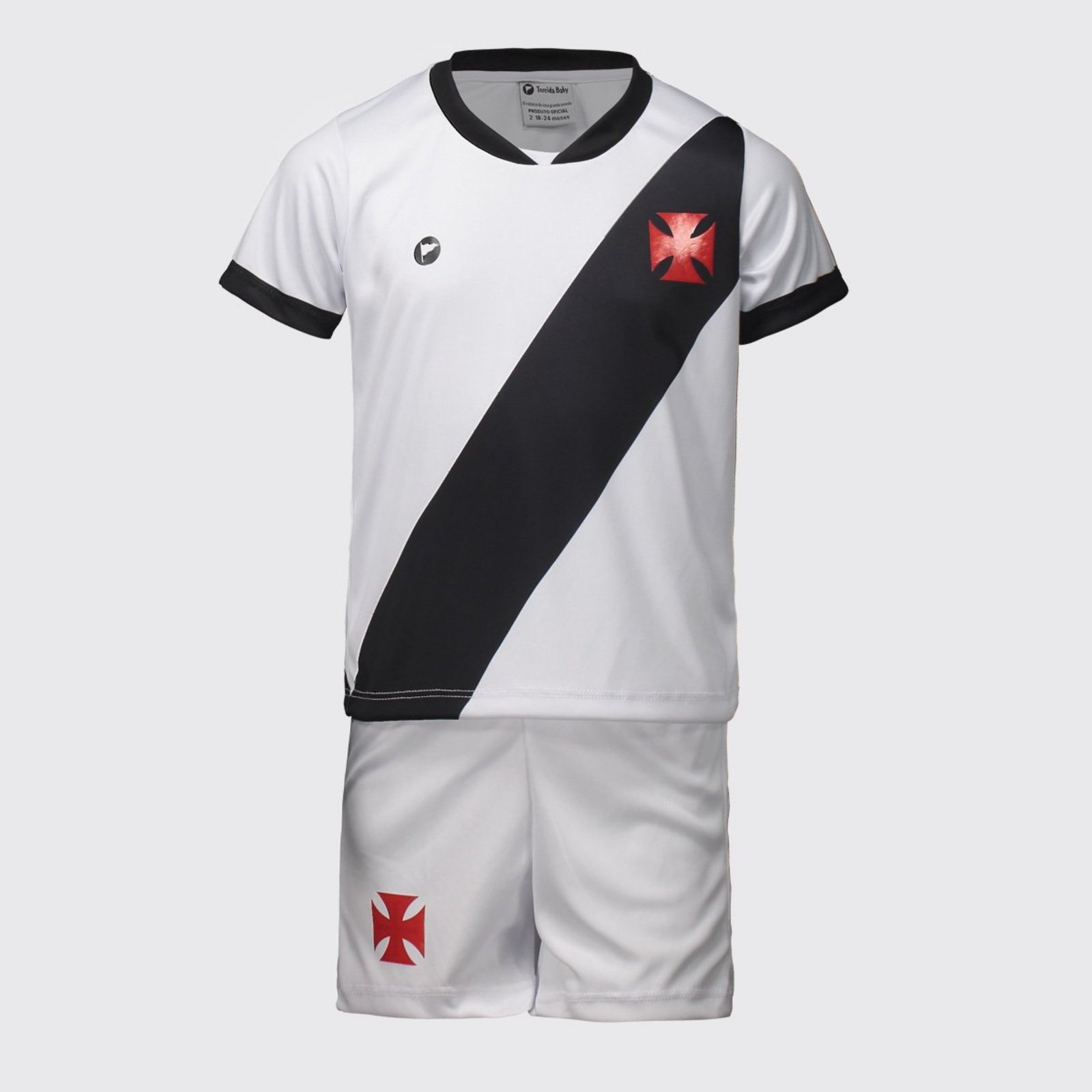 Kit Vasco Baby com Bordado Branco e Preto