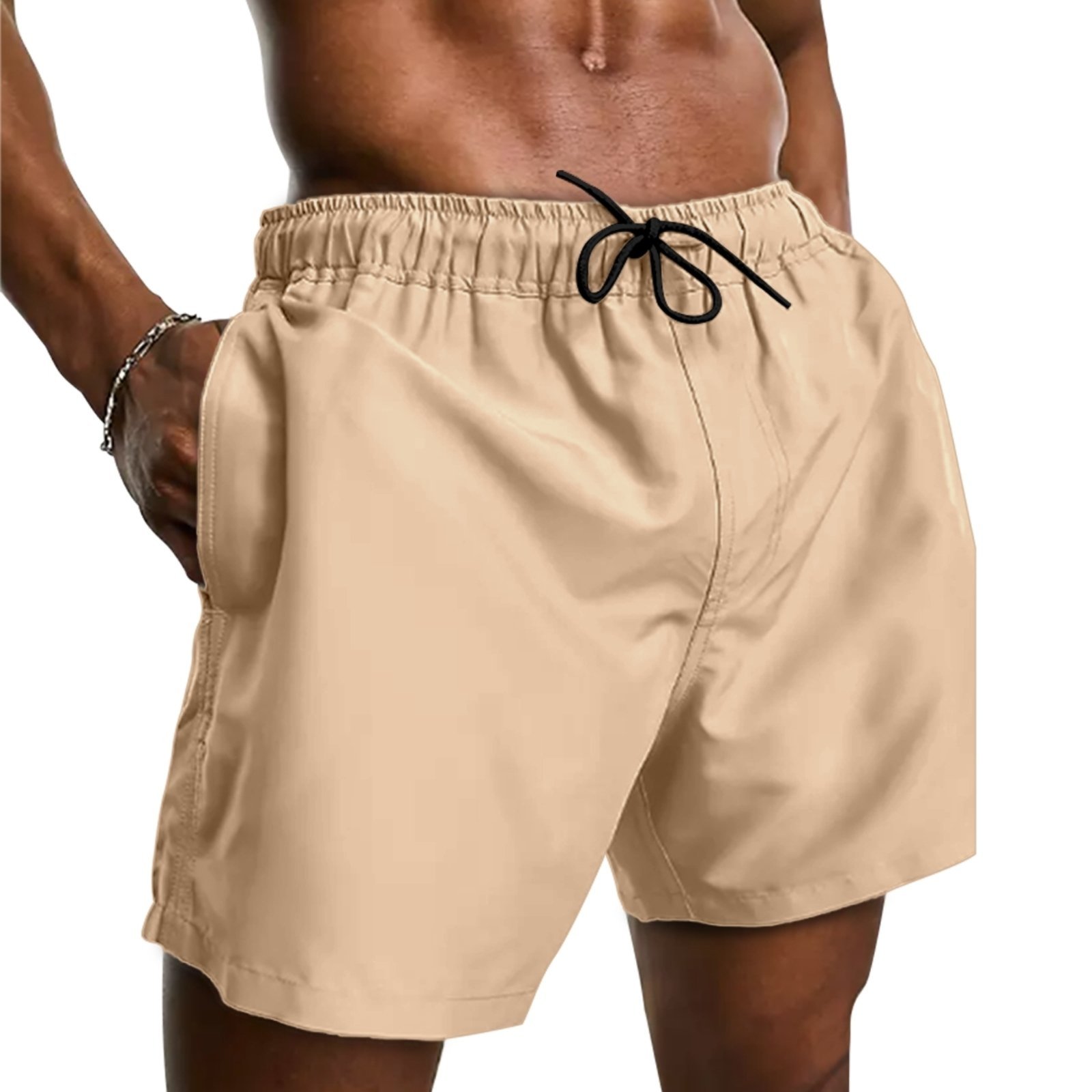 Short Tactel Elastano Moda Praia Masculino Bermuda Lisa Mauricinho