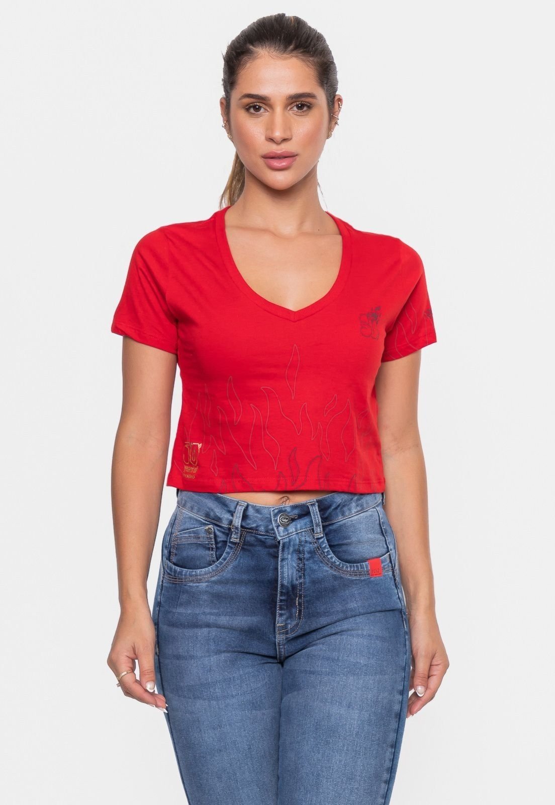 Camiseta Ecko Feminina Especial 30 Anos Vermelha