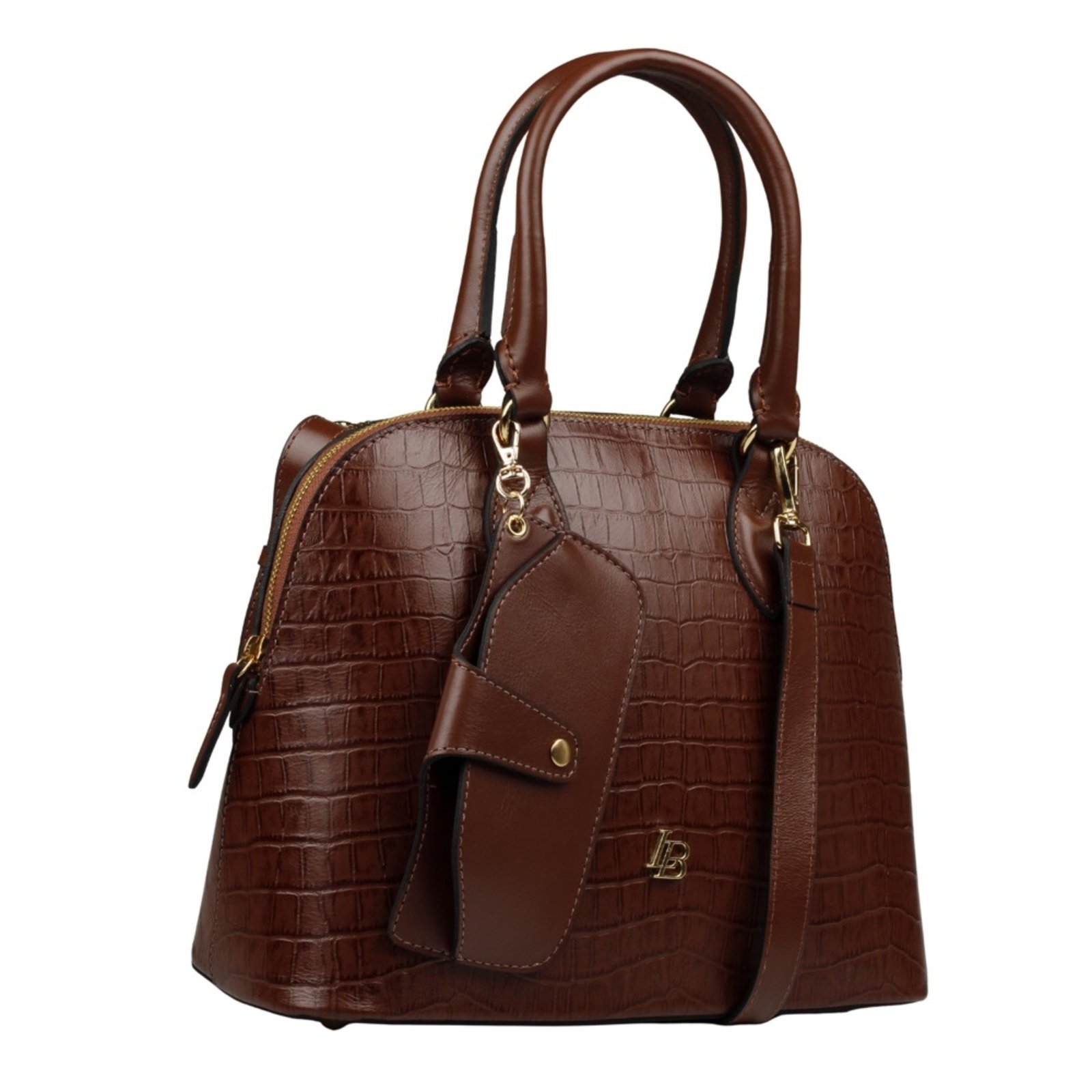 Bolsa Média Linea Bella 6075 Marrom Escuro