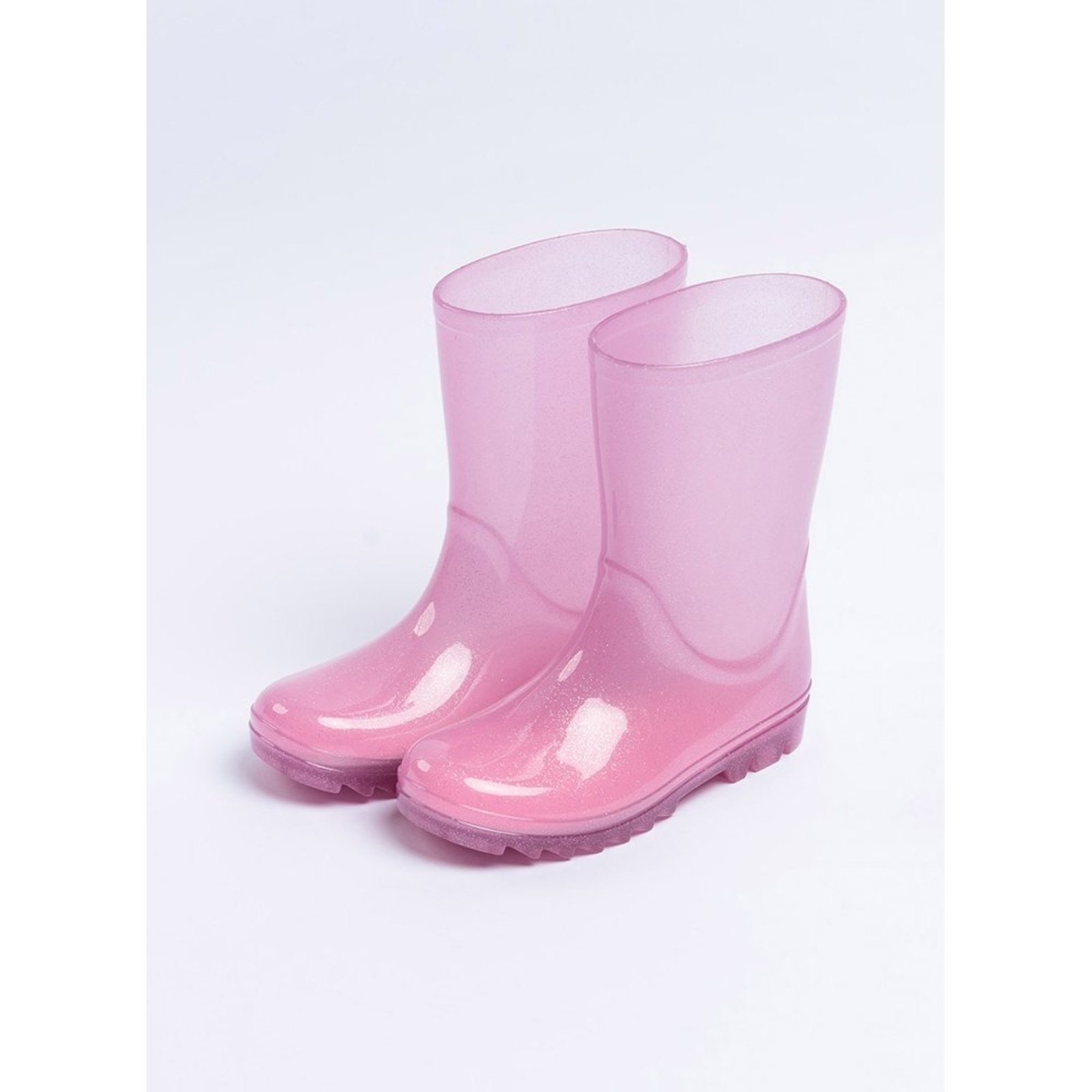Vista 2 Infantil - Galocha Cano Alto Menina de Brilho Molekada rosa Molekada rosa