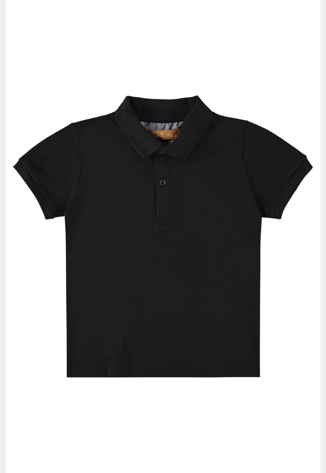 Vista 2 Infantil - Camisa Polo Básica para Meninos Up Baby preto Up Baby preto