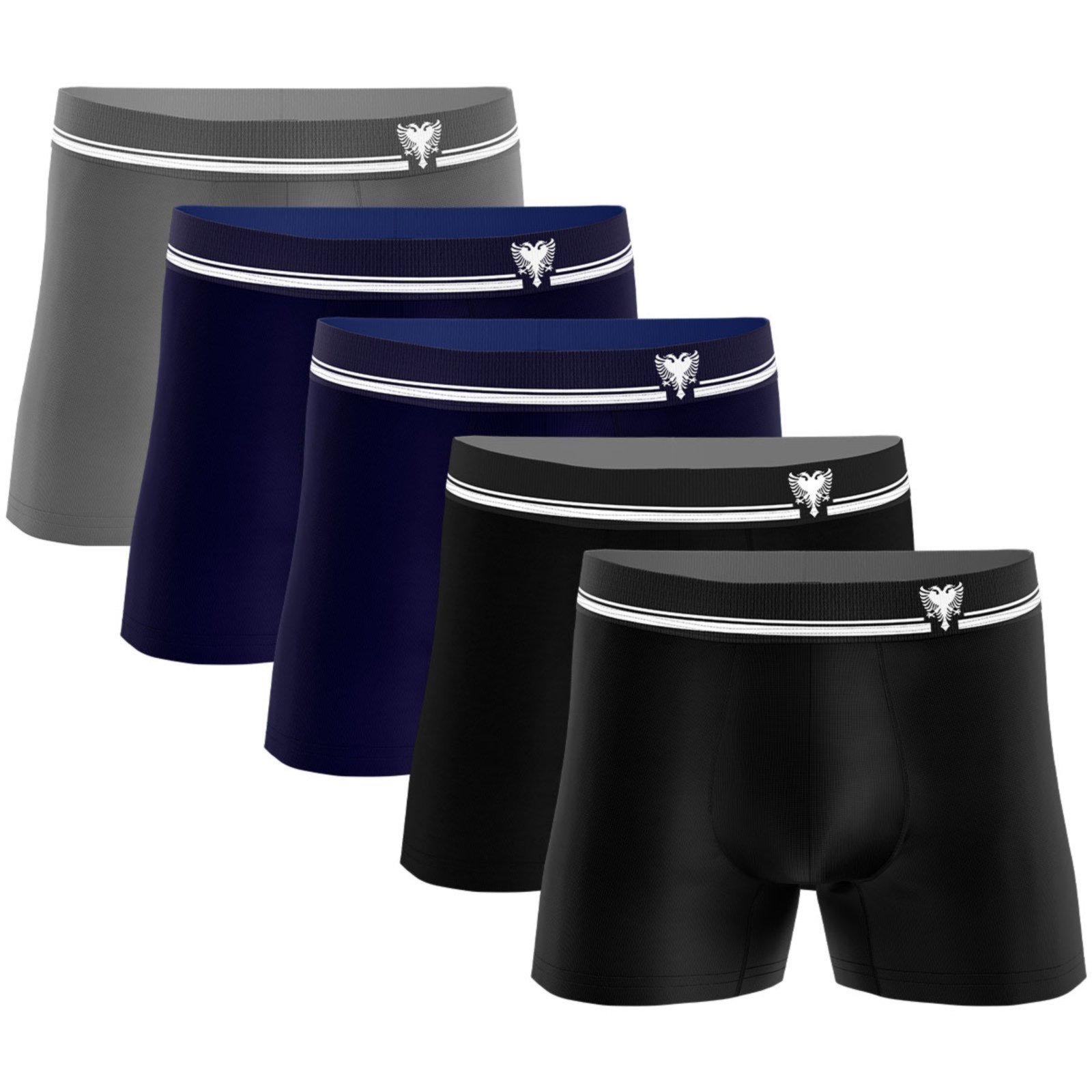 Kit 5 Cuecas Boxer Cavalera Sem Costura Poliamida Original