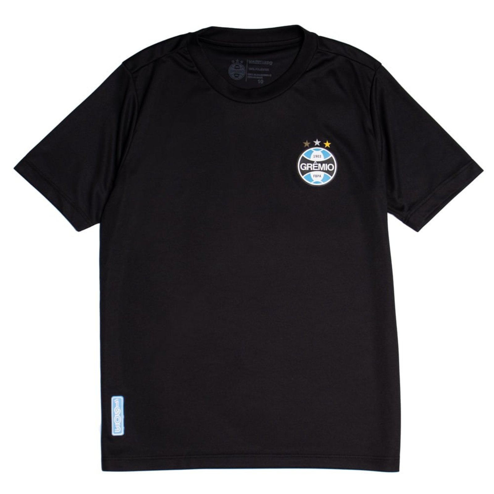 Infantil - Camiseta Betel Grêmio Escudo 1903 Preto