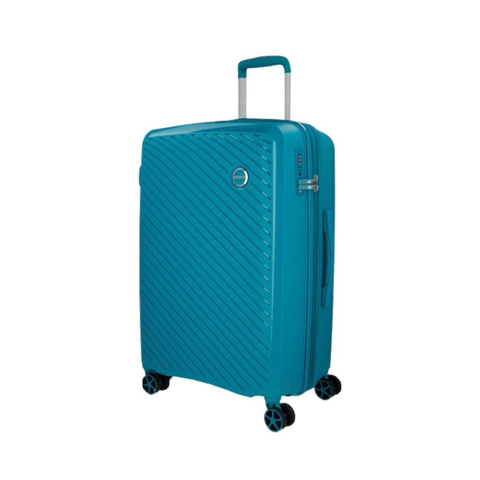 Vista 3 Mala de Viagem American Tourister Média Zanzibar Azul incolor azul American Tourister incolor azul