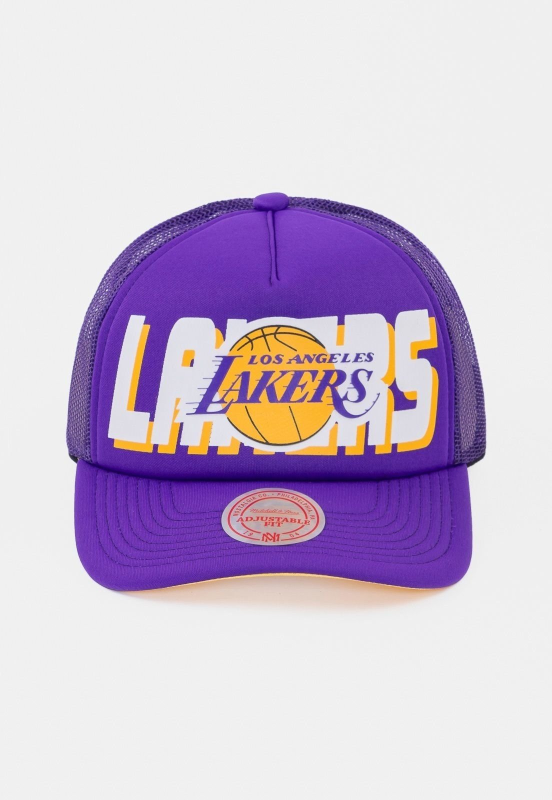 Boné Mitchell & Ness Aba Reta Los Angeles Lakers Roxa