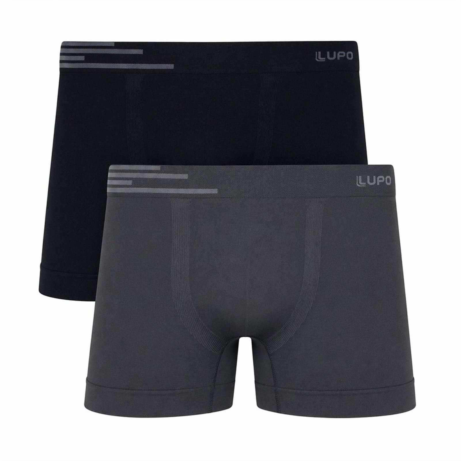 Kit 2 Cuecas Boxer Conforto Premium Lupo Masculina Sem Costura 0912