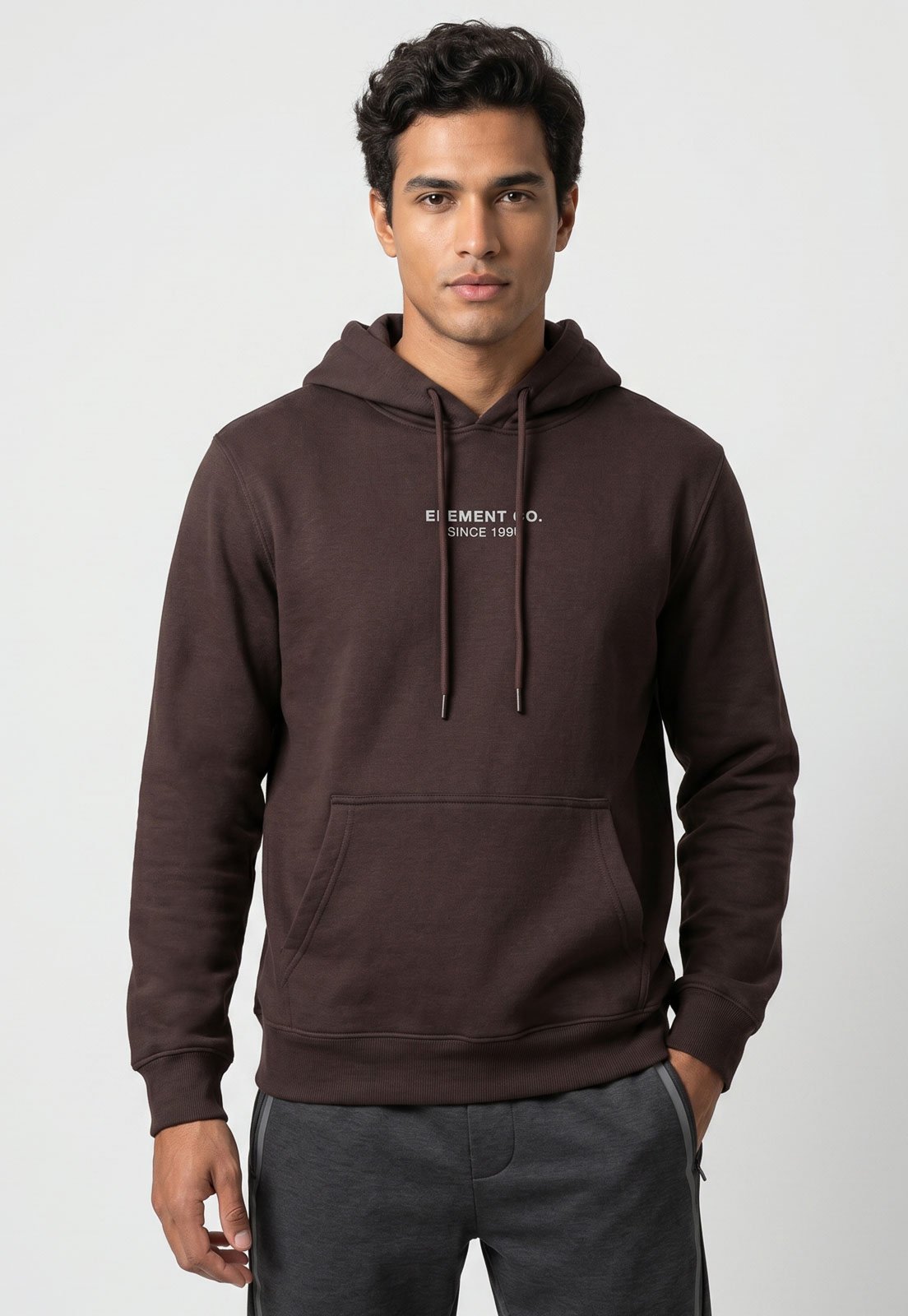 Blusa de Moletom Element Capuz Marrom