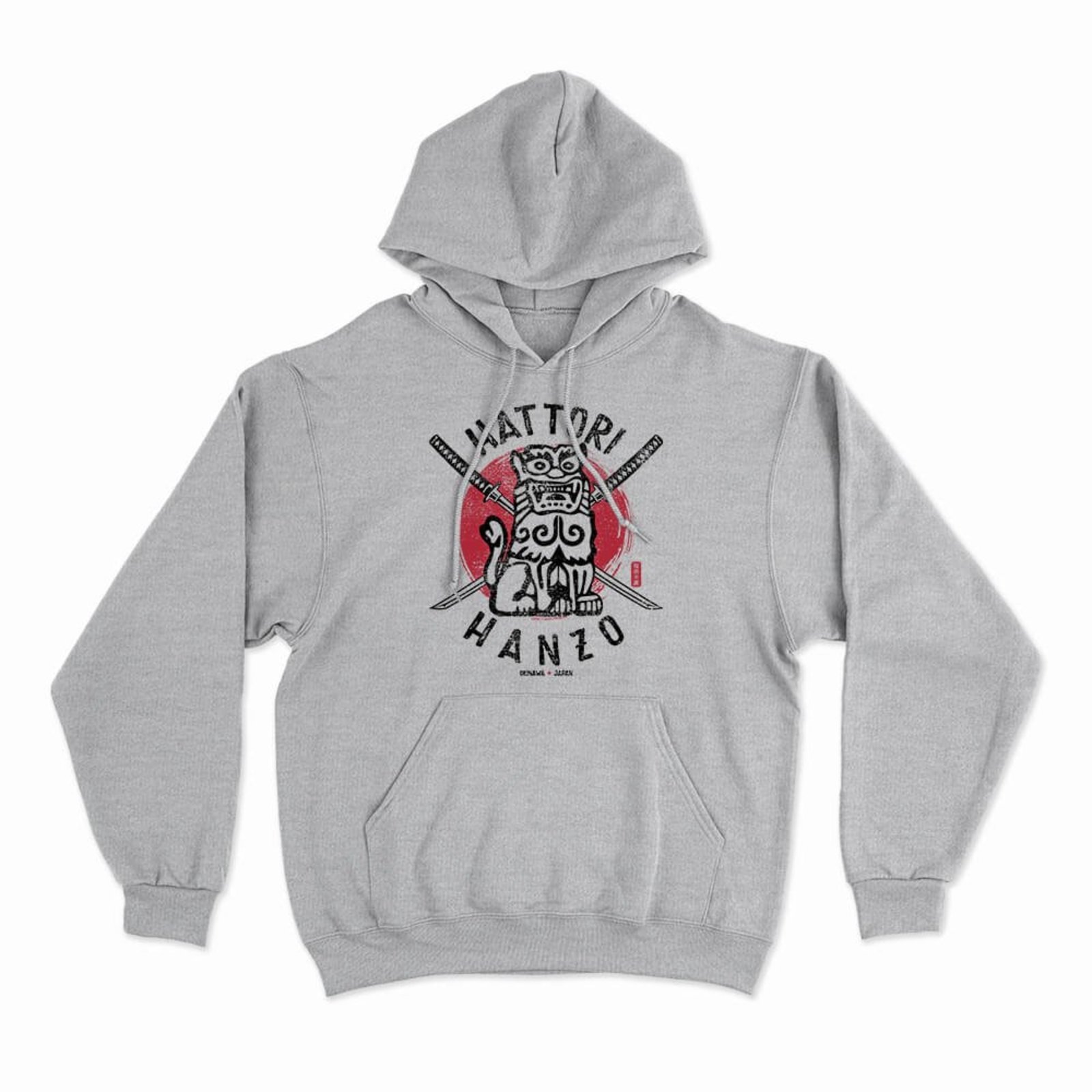 Moletom Com Capuz Hattori Hanzo - Mescla Cinza - Casual - Studio Geek