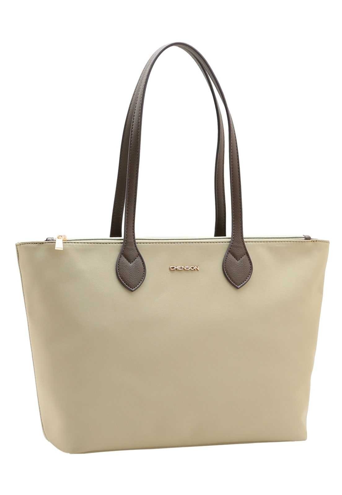 Bolsa Feminina Chenson Ombro Microfiber 3185448 Bege