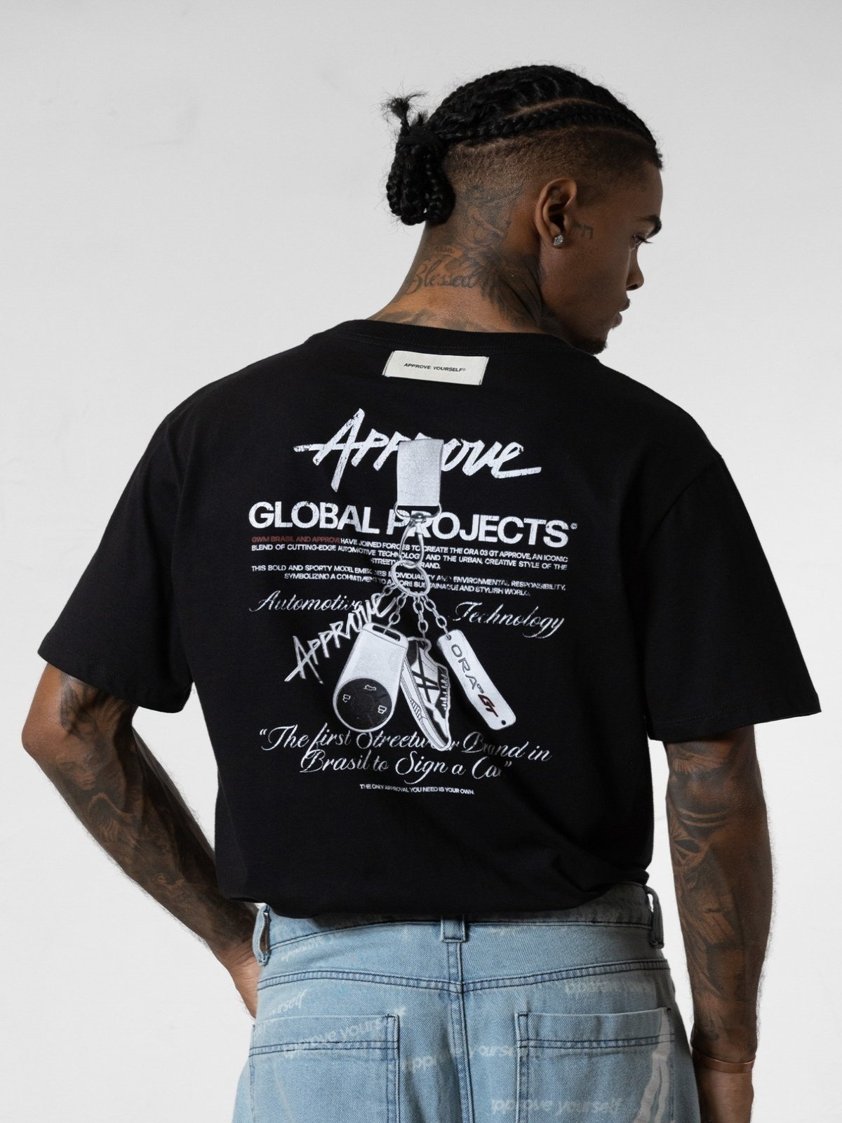 CAMISETA CORE APPROVE ORA - PRETO