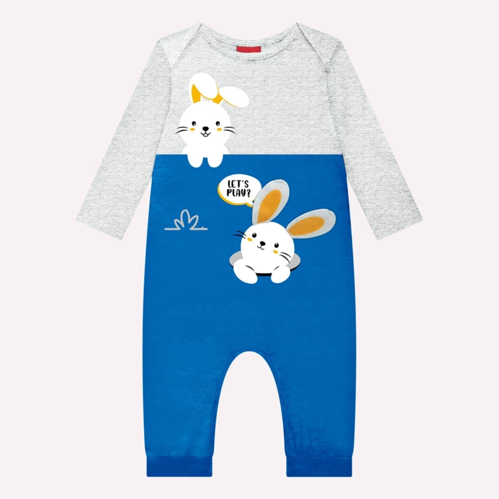 Infantil - Macacão Menino Coelhinhos Kyly