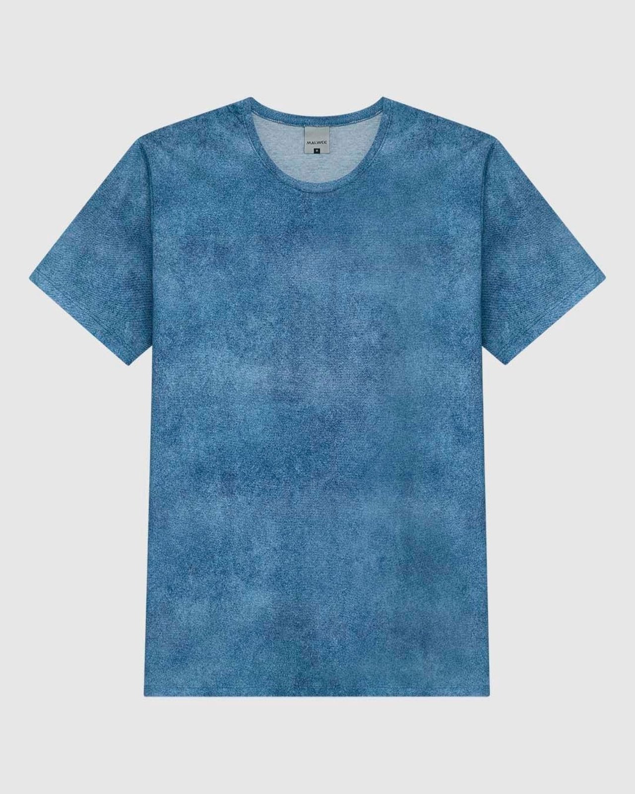 Camiseta Masculina Decote Redondo Manga Curta Estampa Textura Em Algodão