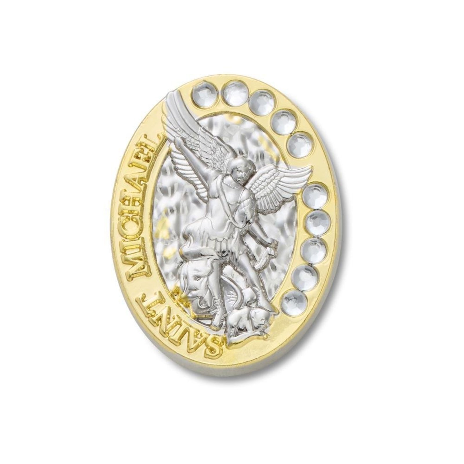 Infantil - Jibbitz™ Santo Oval De Prata Único Branco