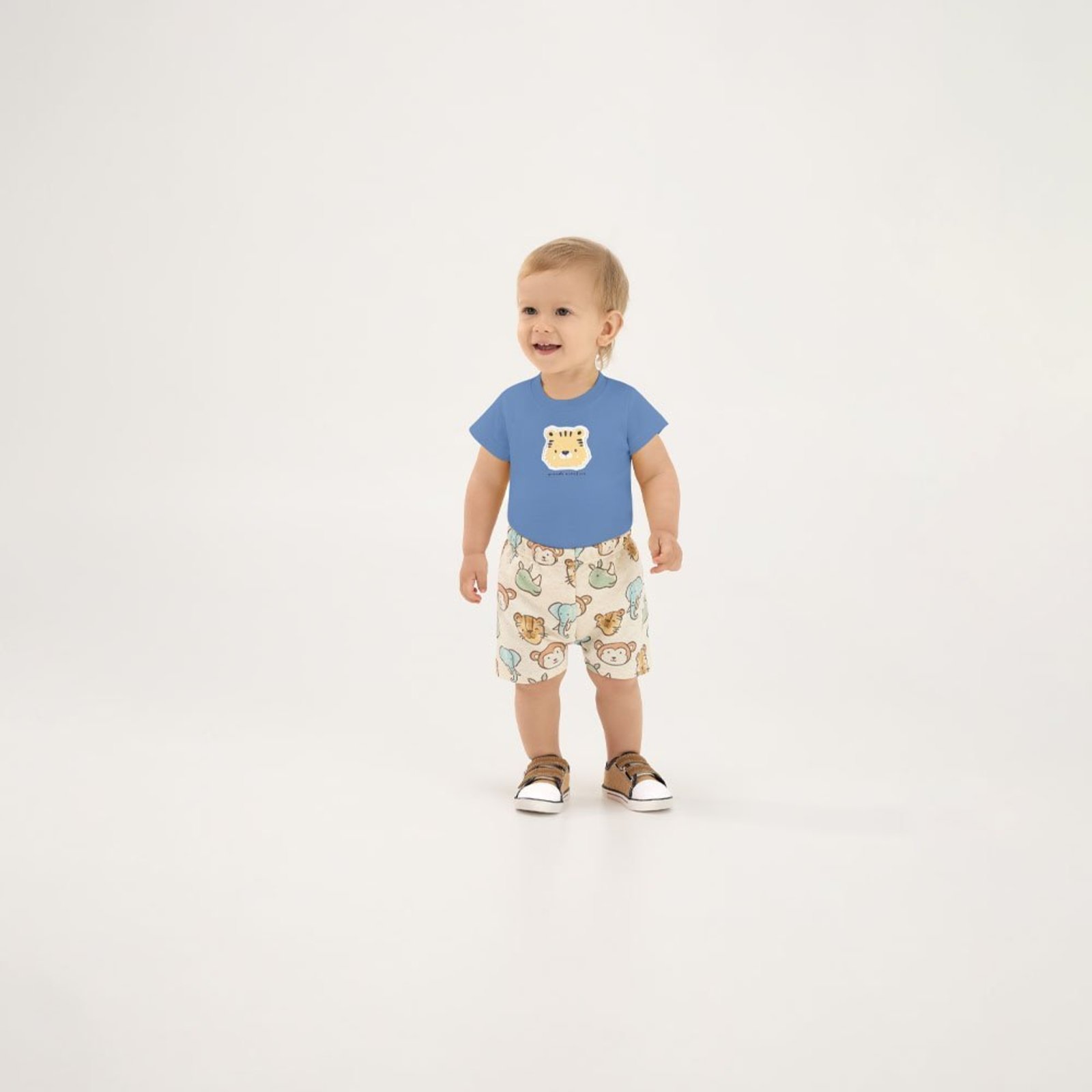 Infantil - Body Azul Pulla Bulla Menino - 53652-1351