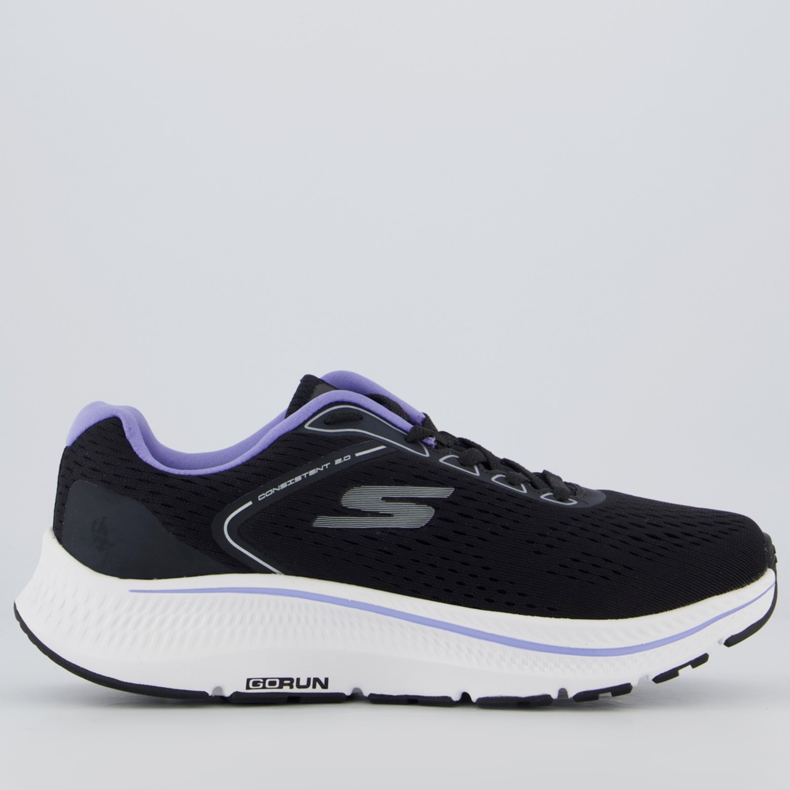 Vista 2 Tênis Skechers Go Run Consistent 2.0 Mile Feminino preto Skechers preto