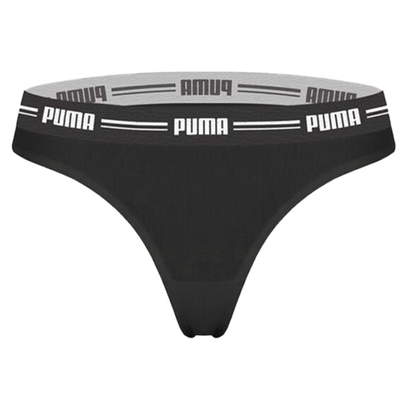 Vista 2 Calcinha Puma Fio Dental Feminina preto Puma preto