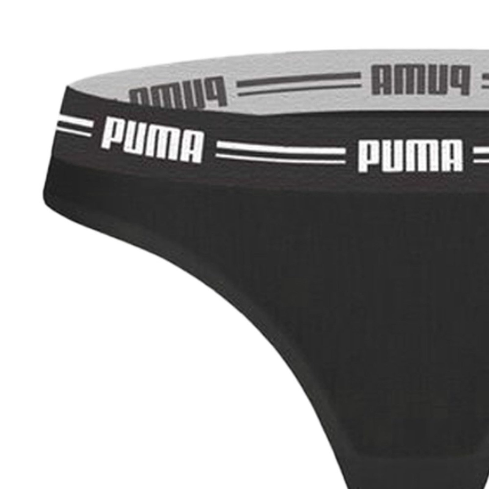 Vista 3 Calcinha Puma Fio Dental Feminina preto Puma preto