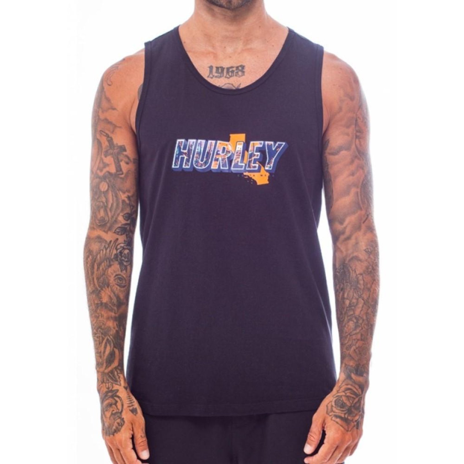 Regata Hurley Fastfornia SM25 Masculina Preto