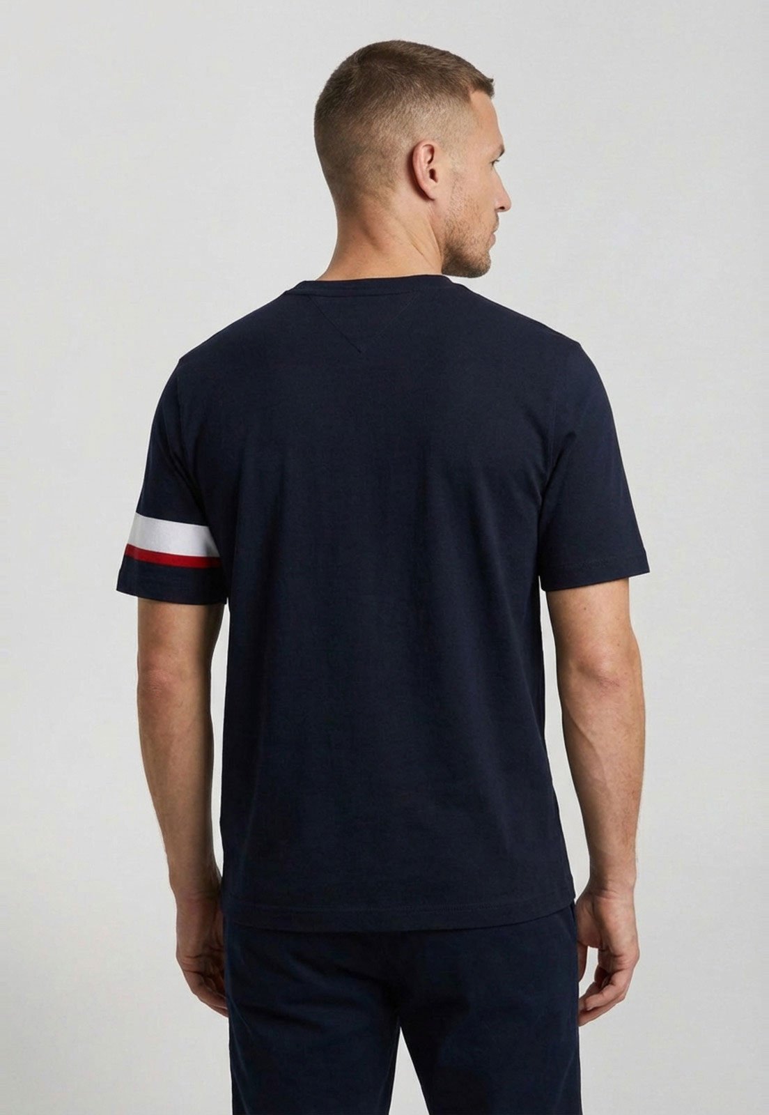 Vista 3 Camiseta Masculina Tommy Hilfiger RWB Insert TE azul marinho Tommy Hilfiger azul marinho