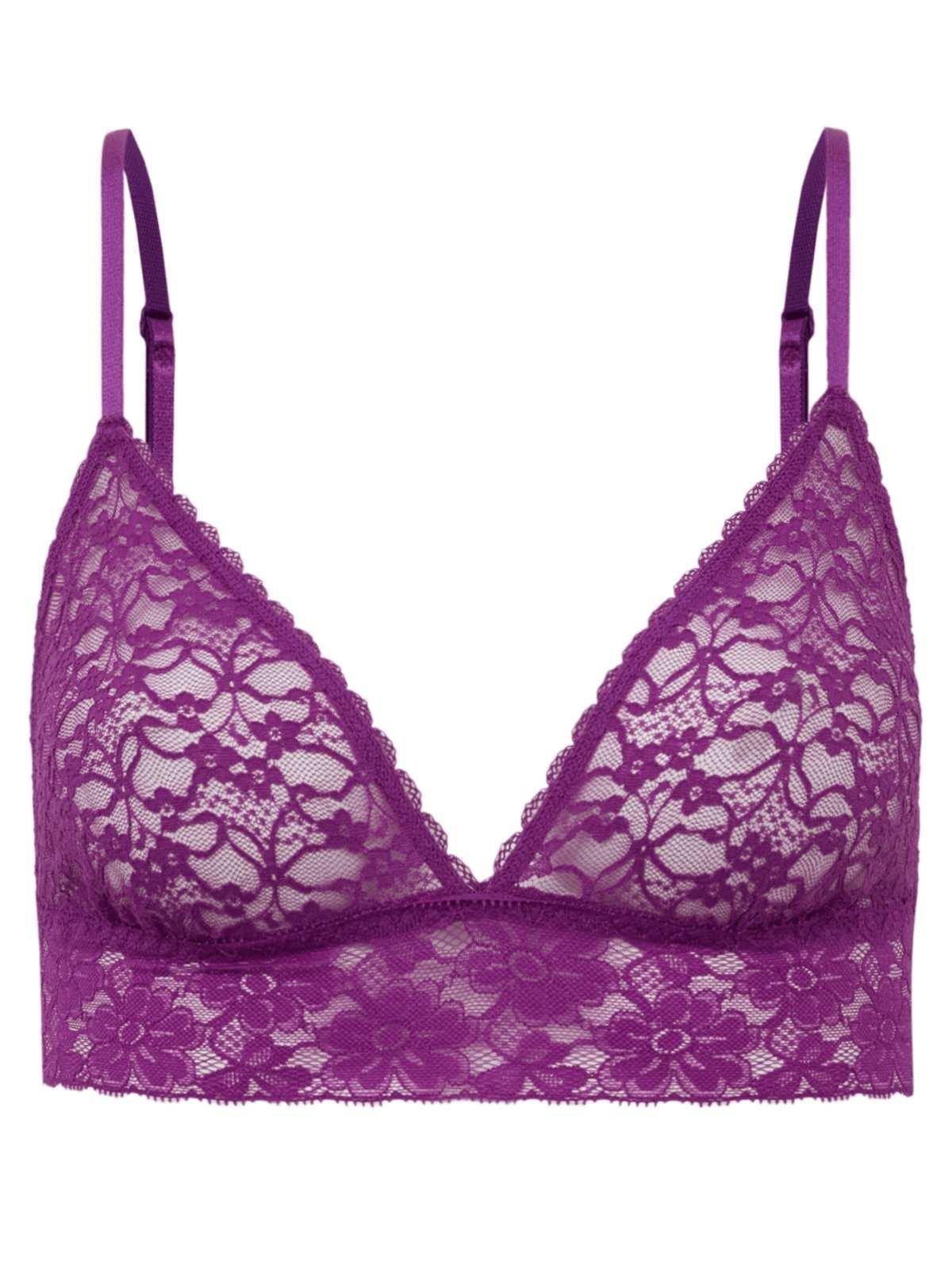 Sutiã Triângulo Renda Sweet Lace Roxo Orquidea