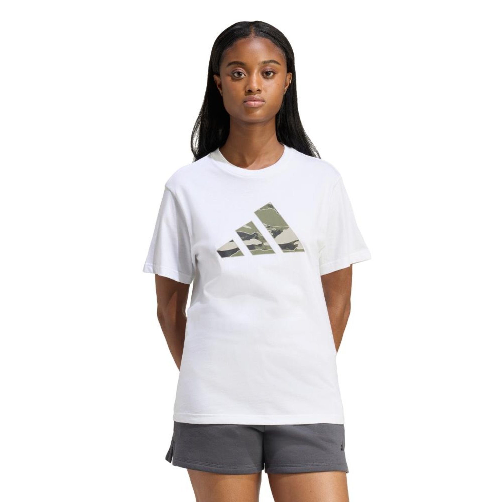 CAMISETA ESTAMPA CAMUFLAGEM adidas Sportswear Branco