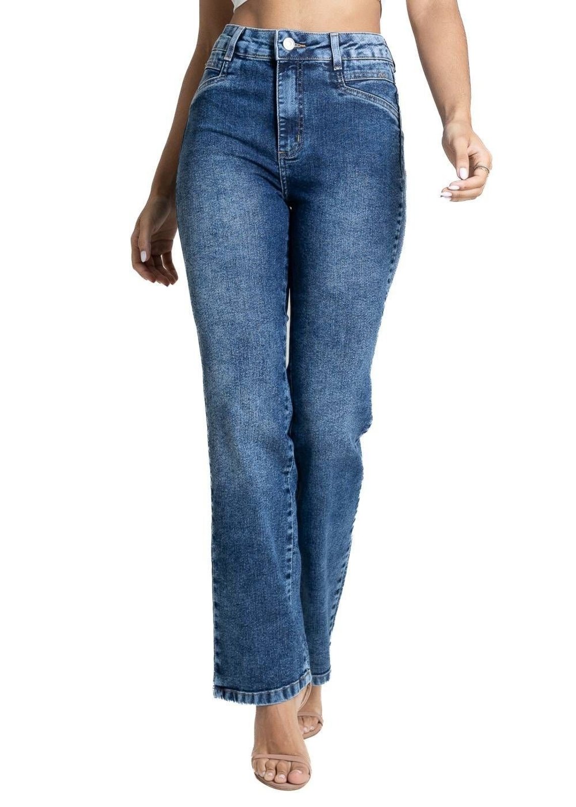 Calça Jeans Sawary Reta - 284282 AZUL - Azul - Sawary