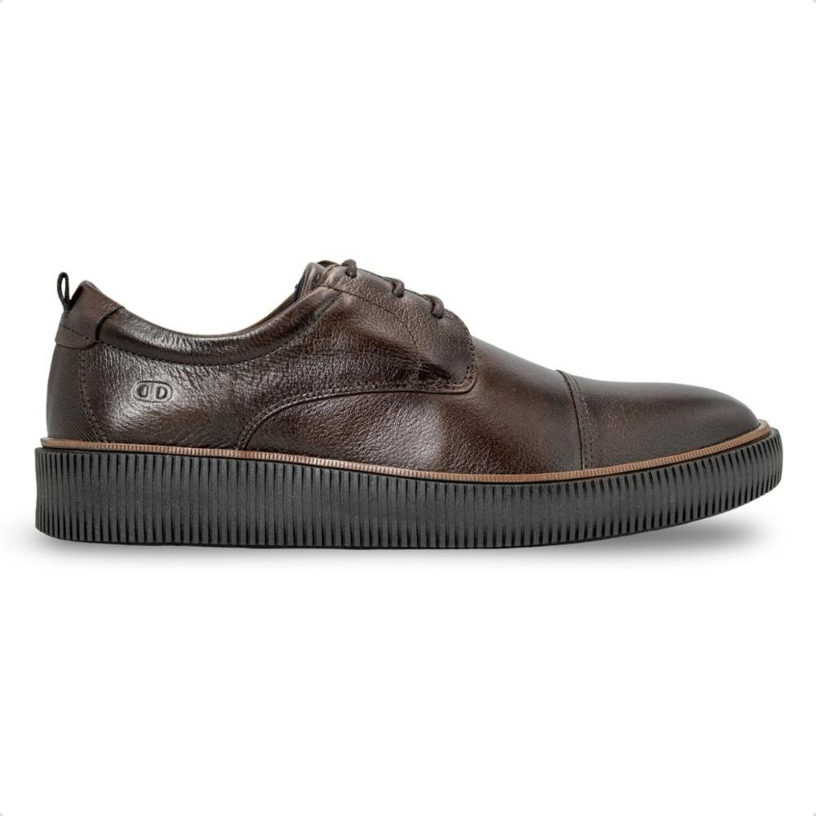 Sapato Social de Couro Democrata Masculino Metropolitan Marino 604401 Marrom