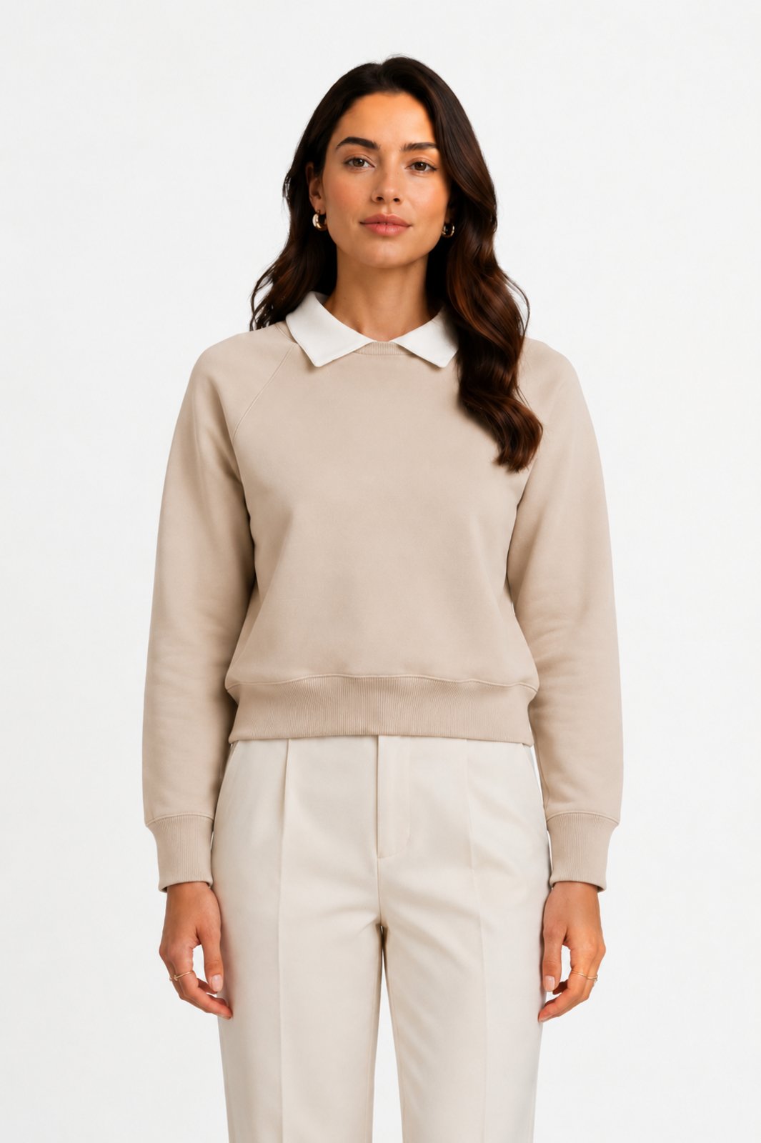 Suéter D Bell Outlet Fashion Liso Nude
