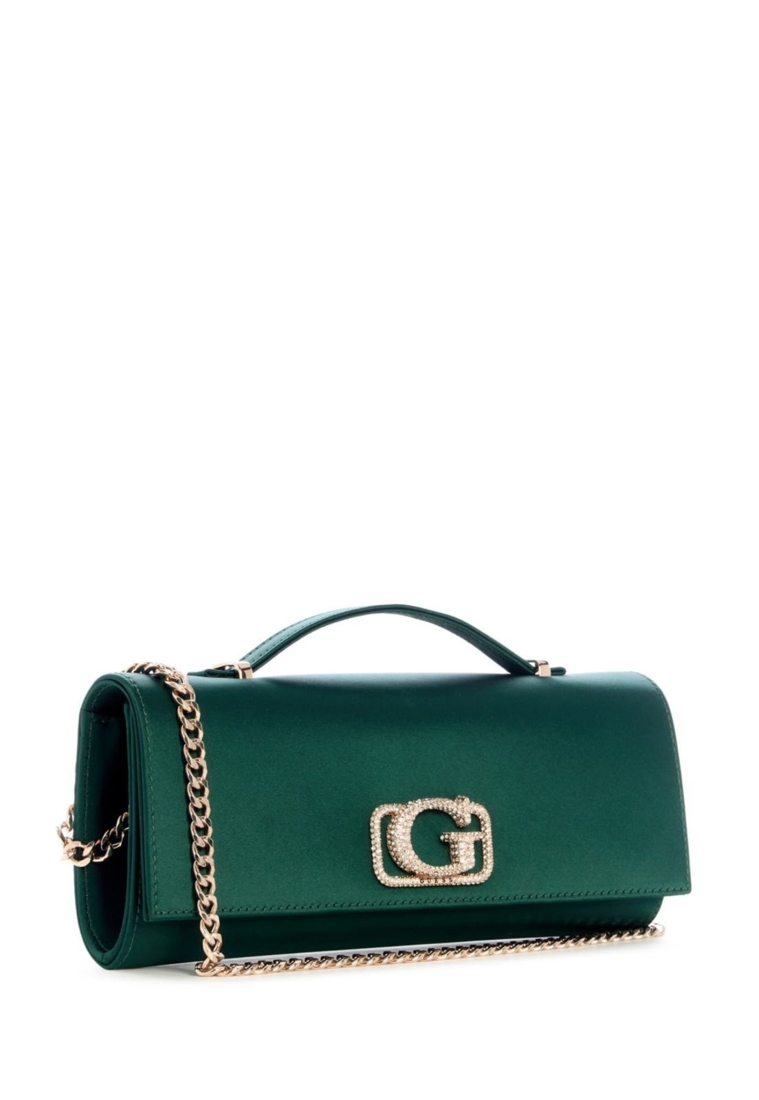 Vista 3 Bolsa Guess Zalina Top Handle Clutch preto Guess preto