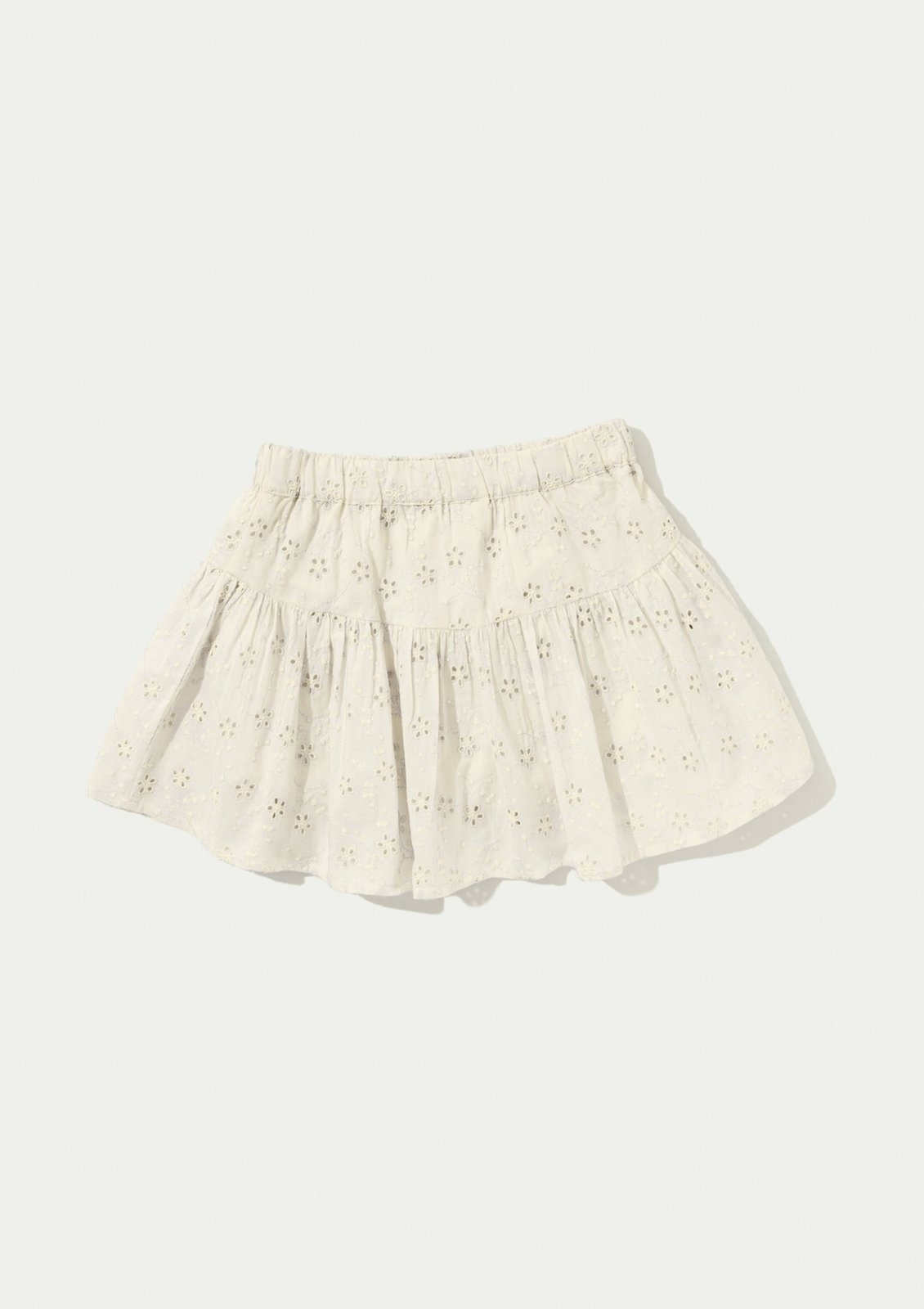 Vista 3 Infantil - Shorts Saia Curta Bordada Hering Hering Kids nude Hering Kids nude